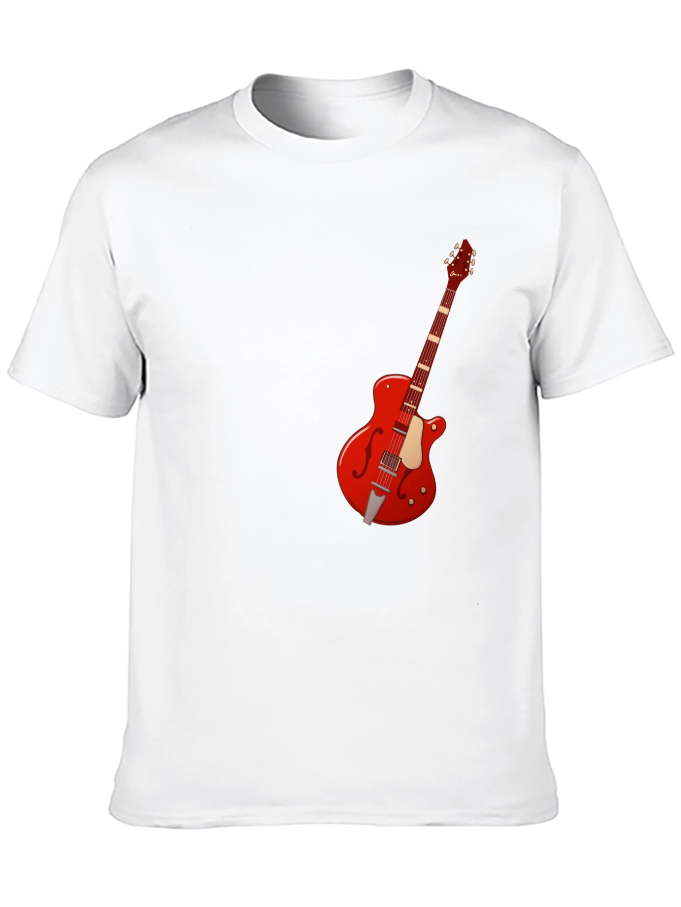 Black Guitar T-Shirt - Music Lover Tee view 10