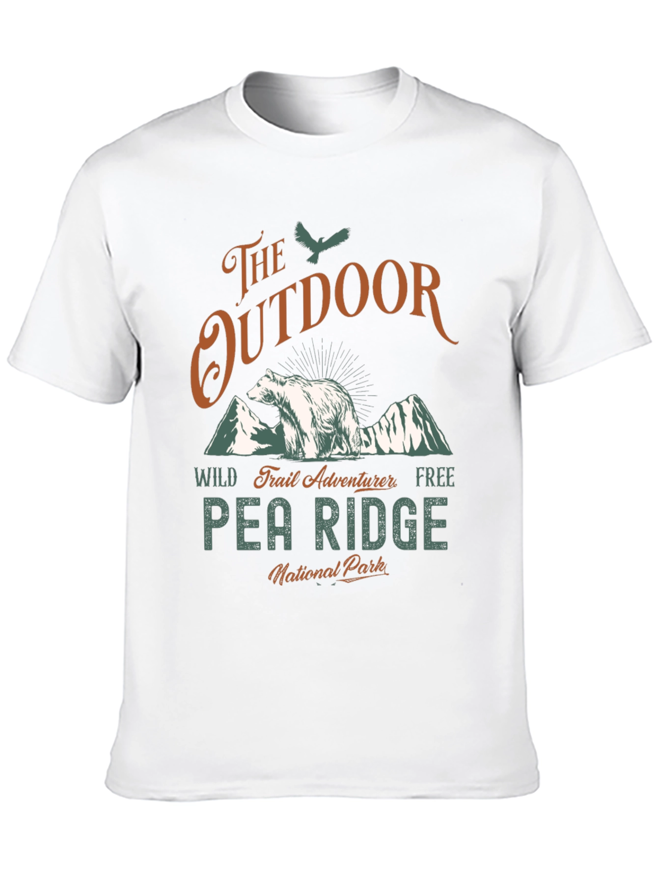 Black Outdoor Adventure T-Shirt - Pea Ridge National Park view 10