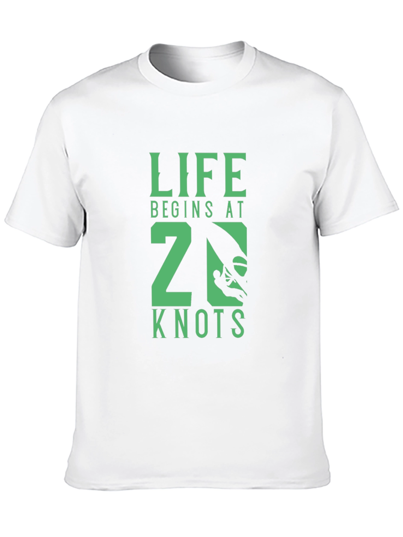 Black Life Begins at 20 Knots Graphic Tee - Black view 10