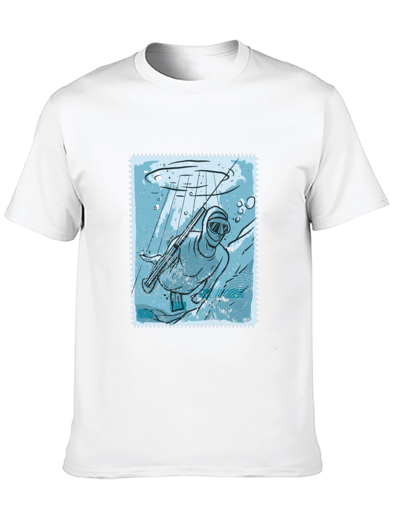 Black Spearfishing Stamp Tee - Black view 10