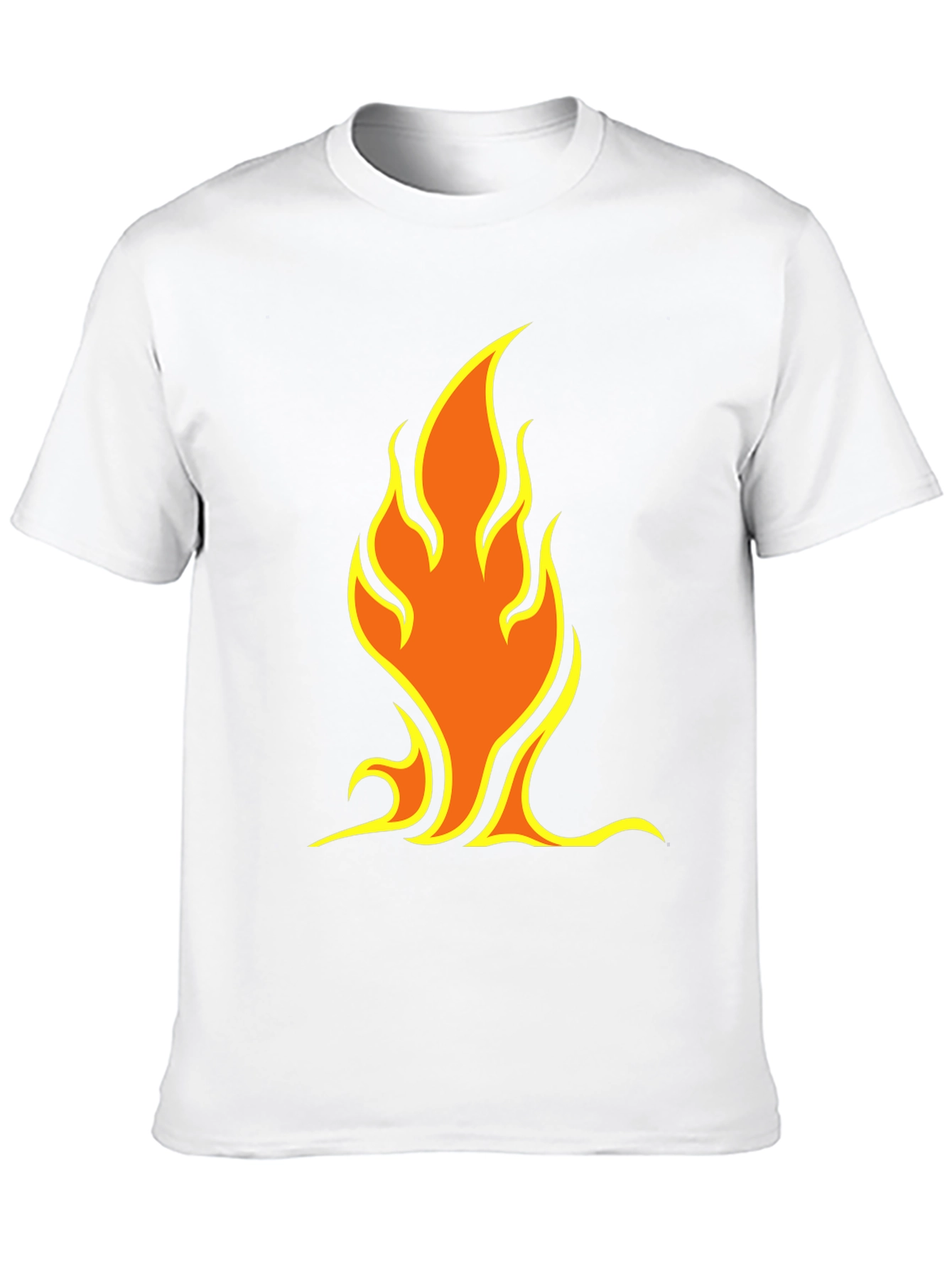 Black Flame Graphic Tee - Black Short Sleeve Shirt view 10
