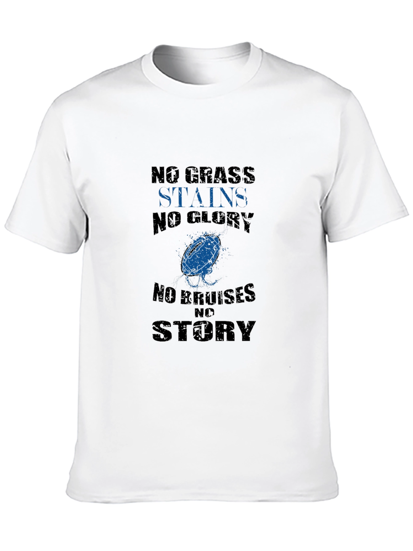 Black No Grass Stains No Glory T-Shirt view 10