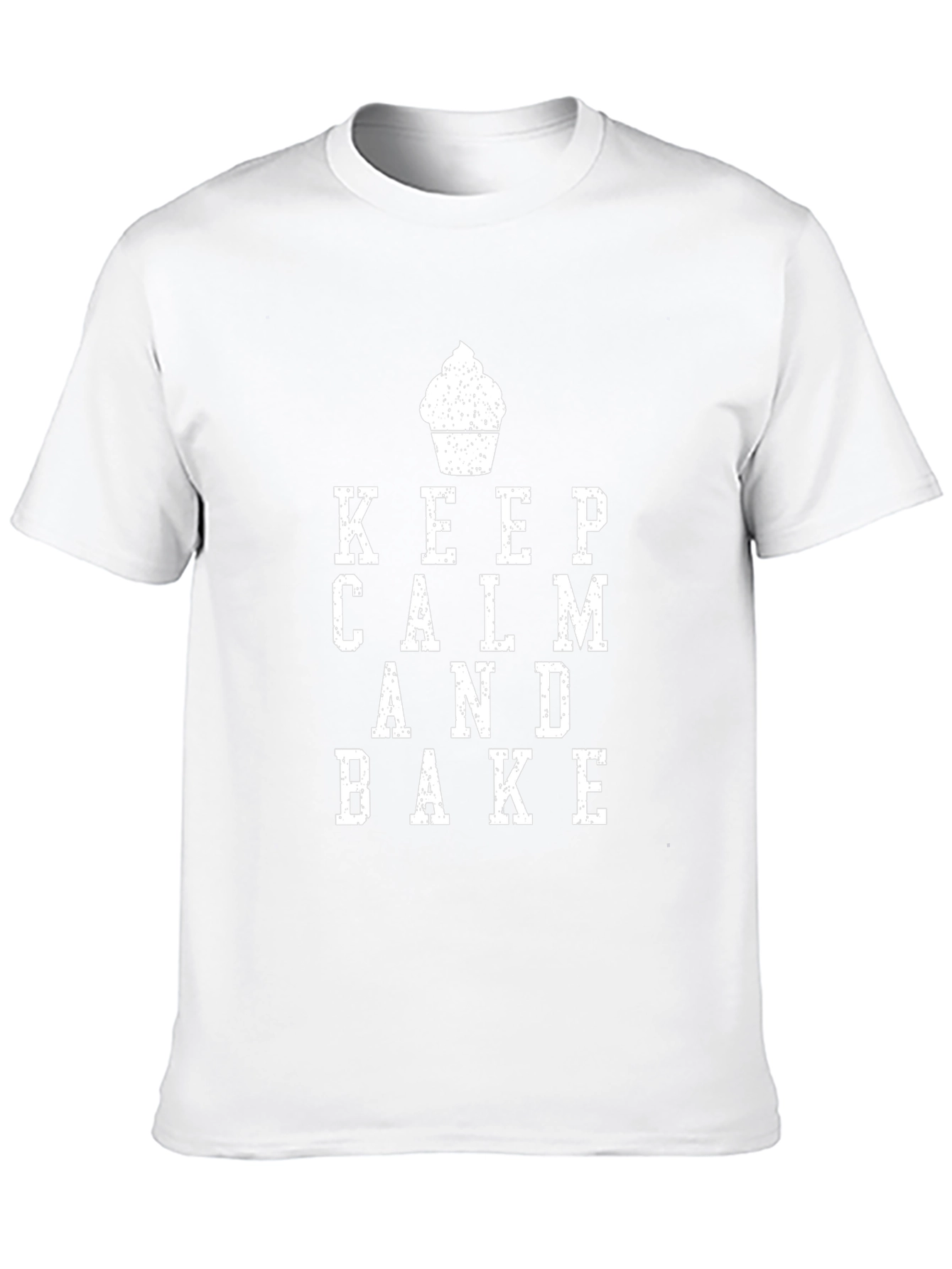 Black Keep Calm and Bake T-Shirt - Funny Baking Shirt view 10