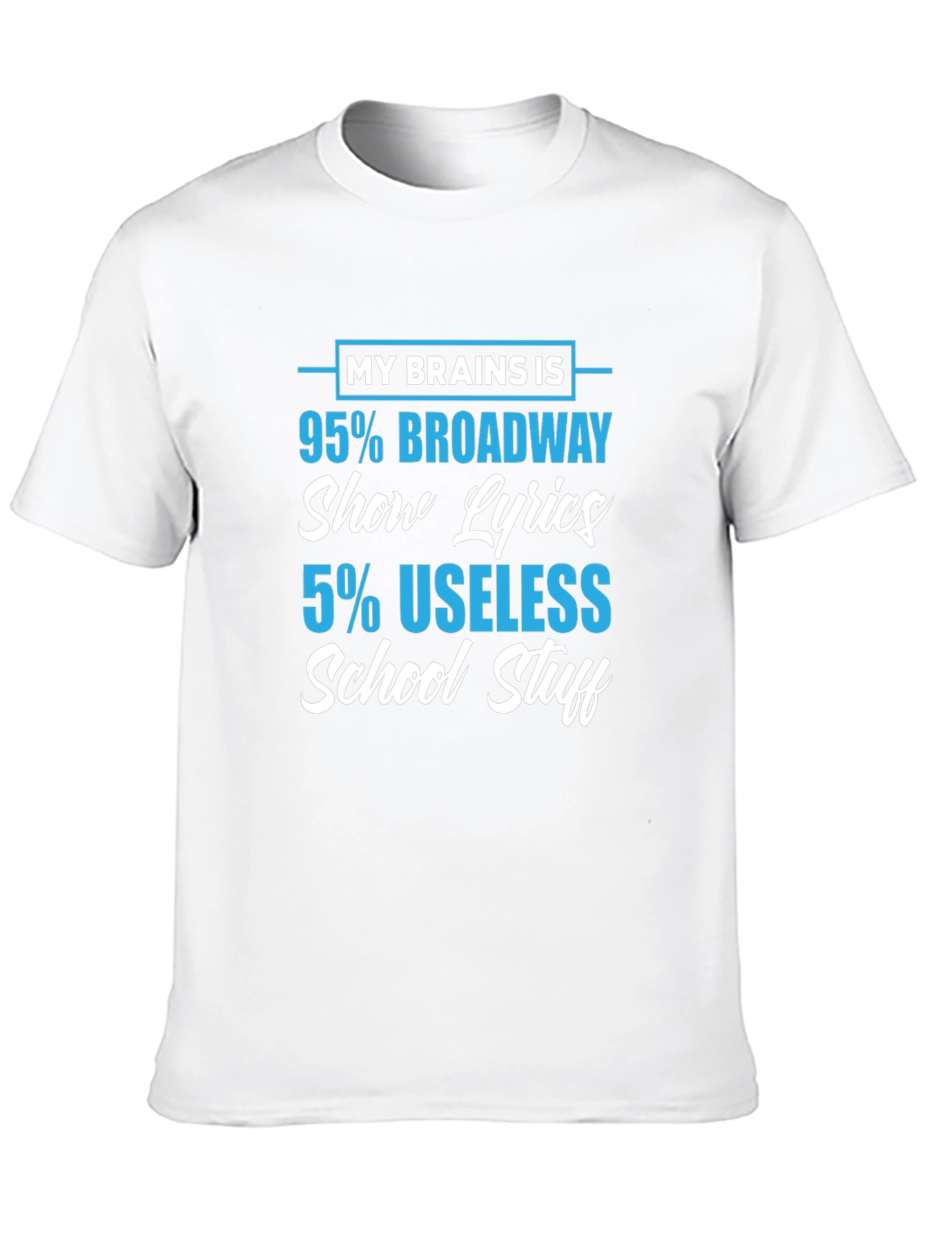 Black Broadway Show Lyrics T-Shirt view 10