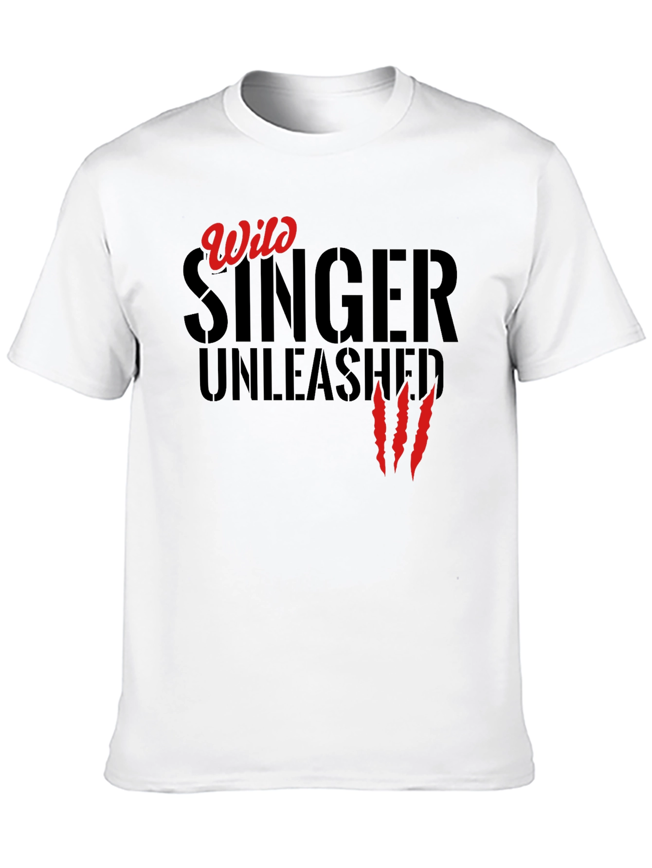 Black Wild Singer Unleashed T-Shirt - Black view 10