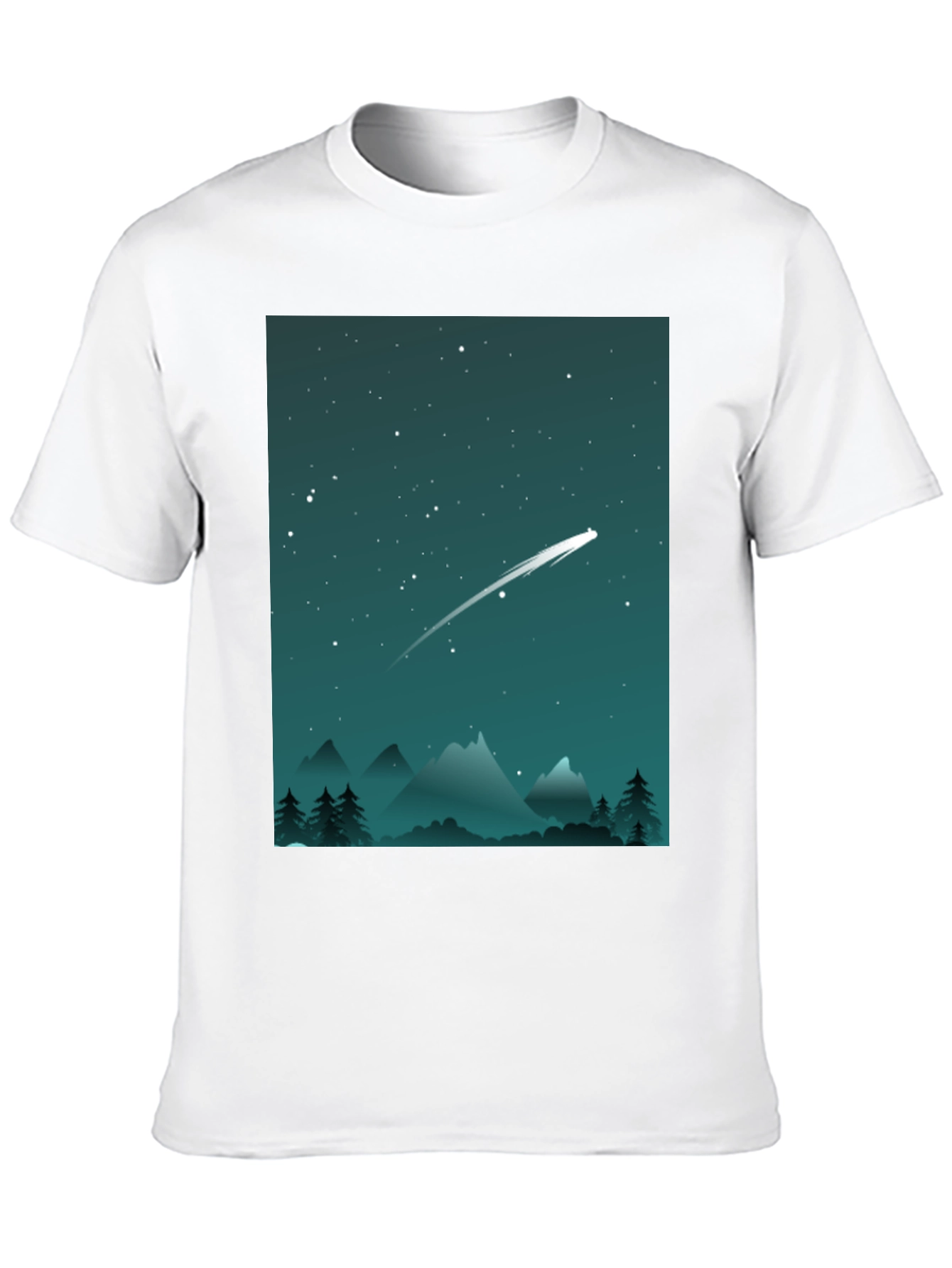 Black Starry Night T-Shirt - Celestial Adventure view 10