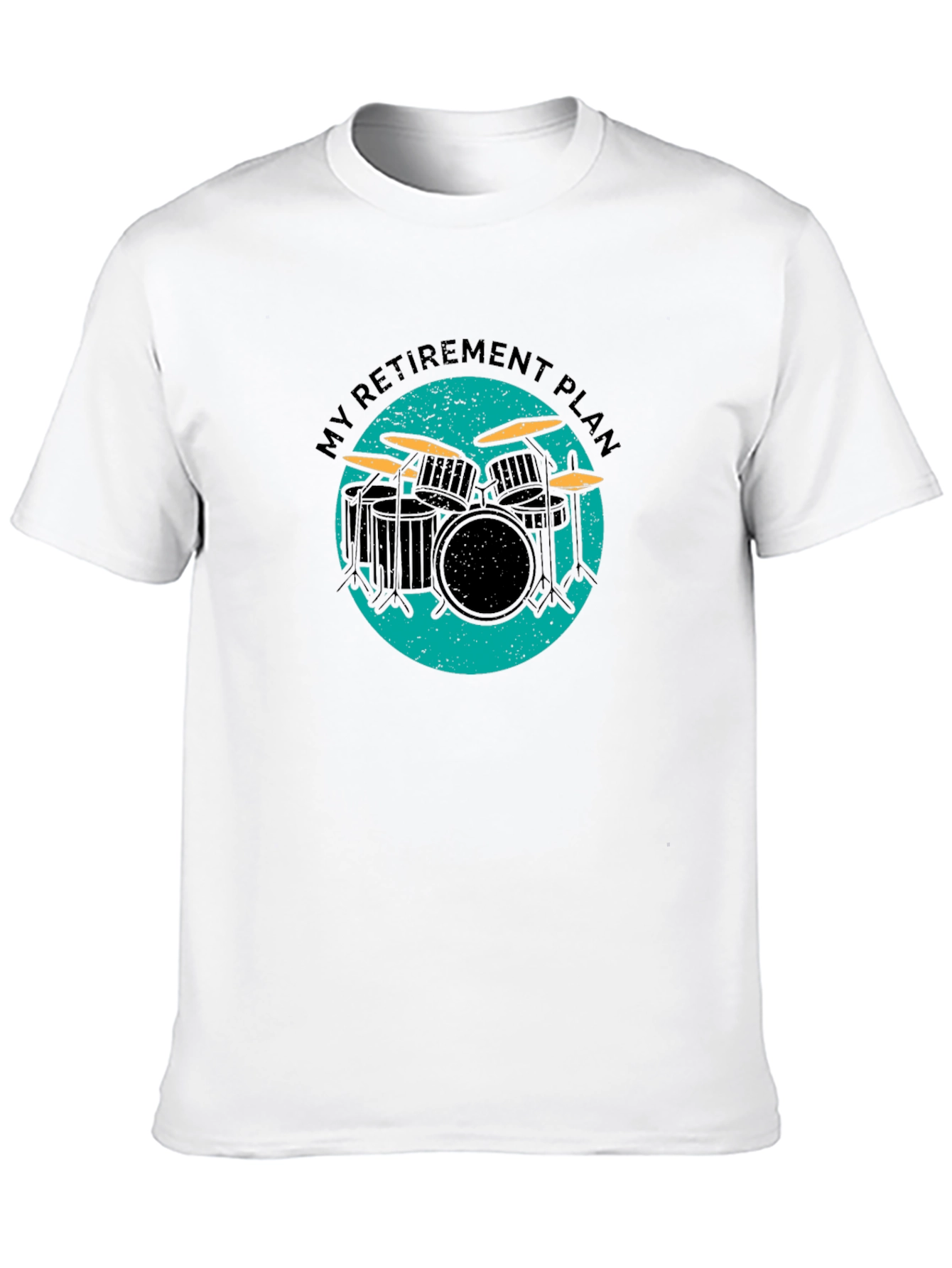 Black My Retirement Plan Drum Set Graphic Tee view 10