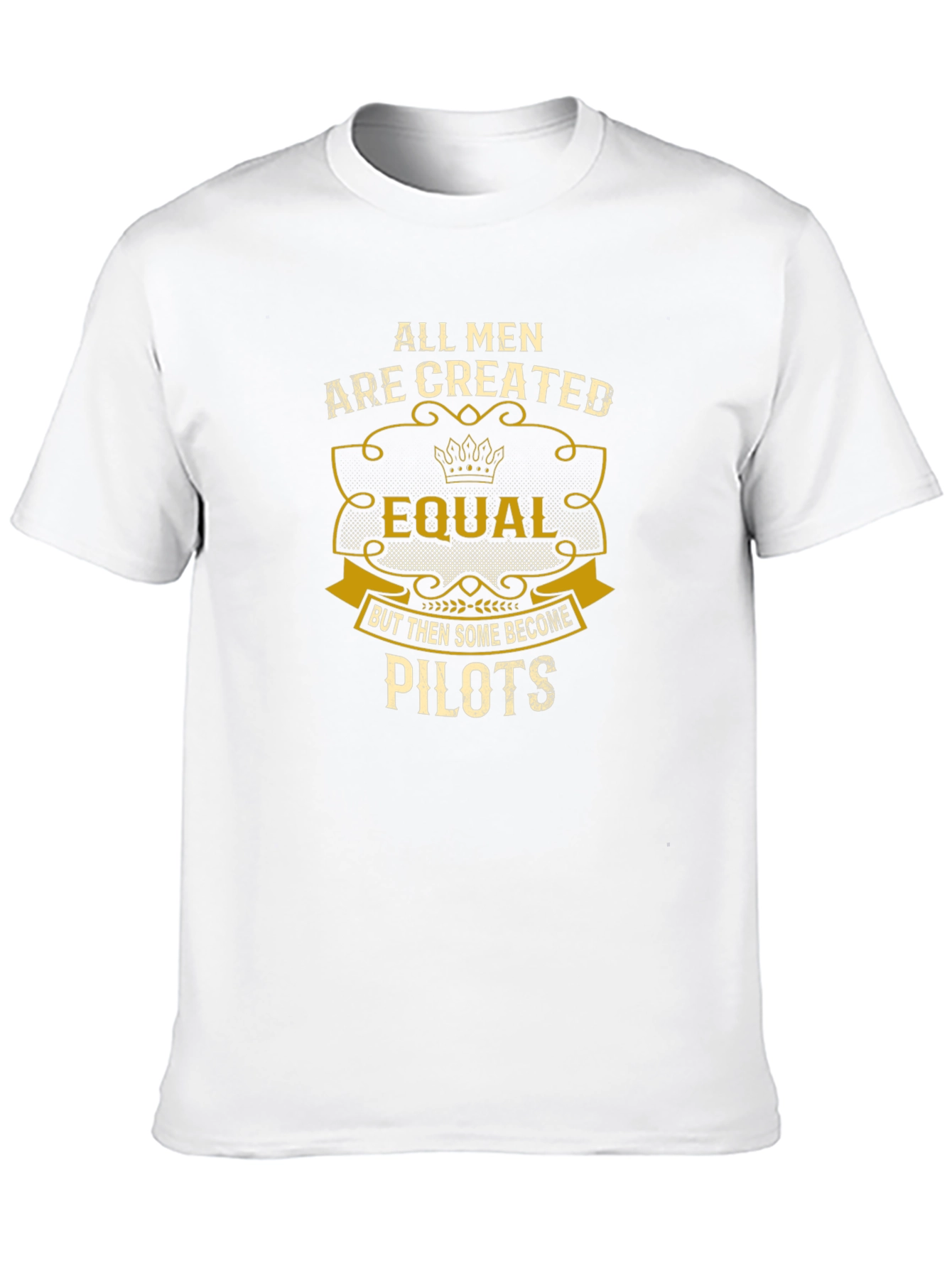 Black All Men Are Created Equal Pilot T-Shirt view 10