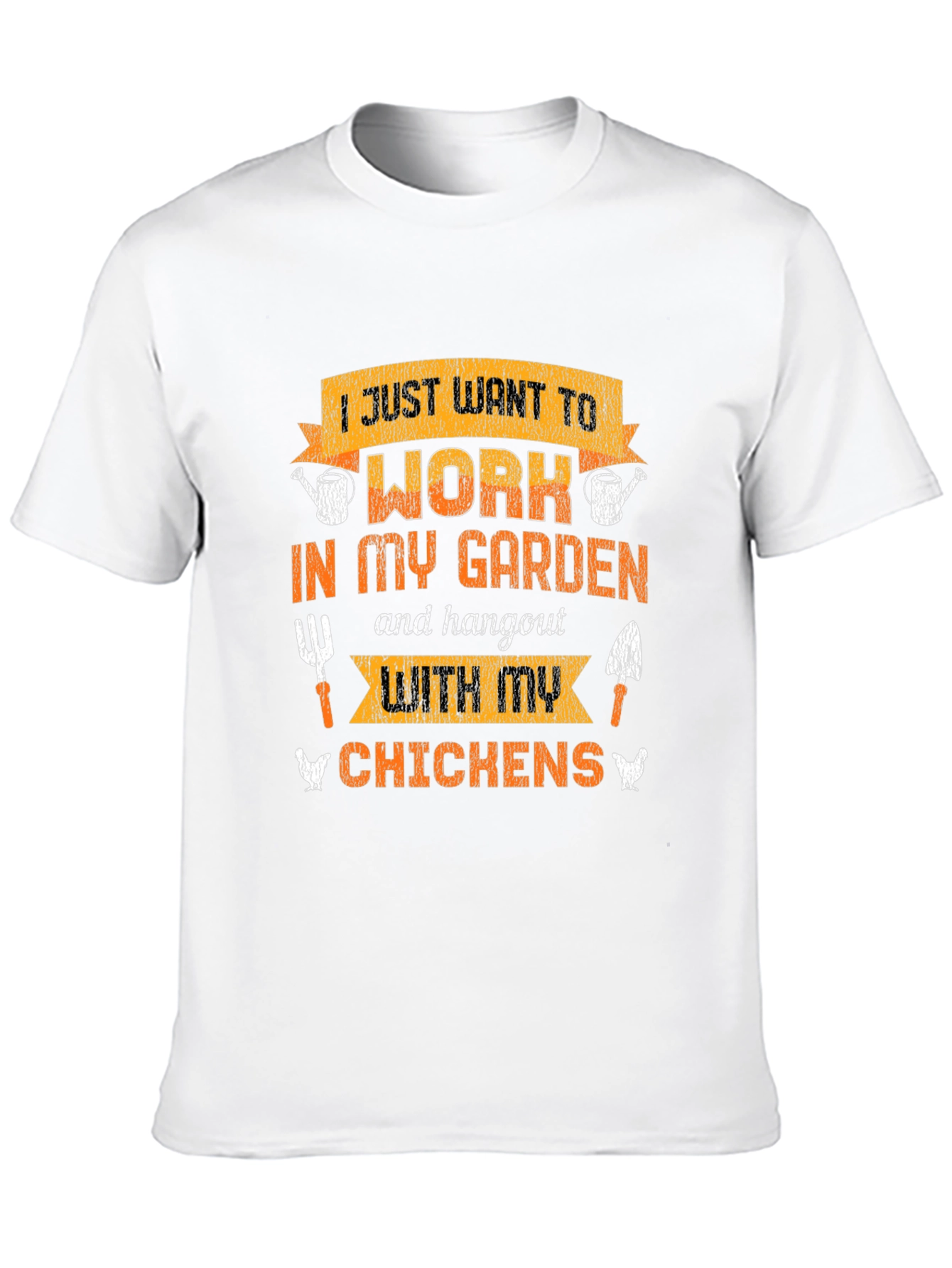 Black Gardening & Chicken Lover T-Shirt view 10