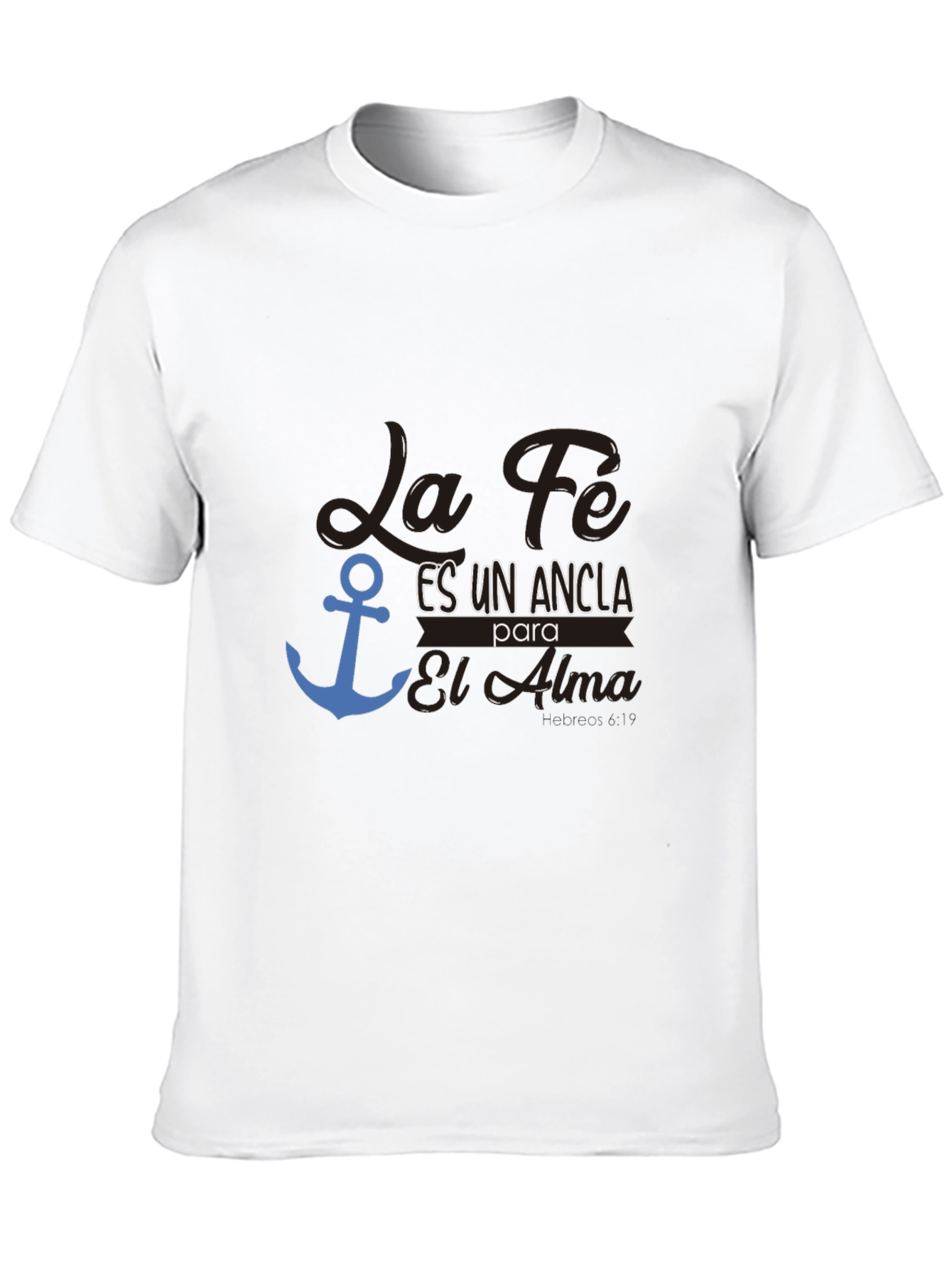 Black Faith Anchor T-Shirt - Soulful Graphic Tee view 10