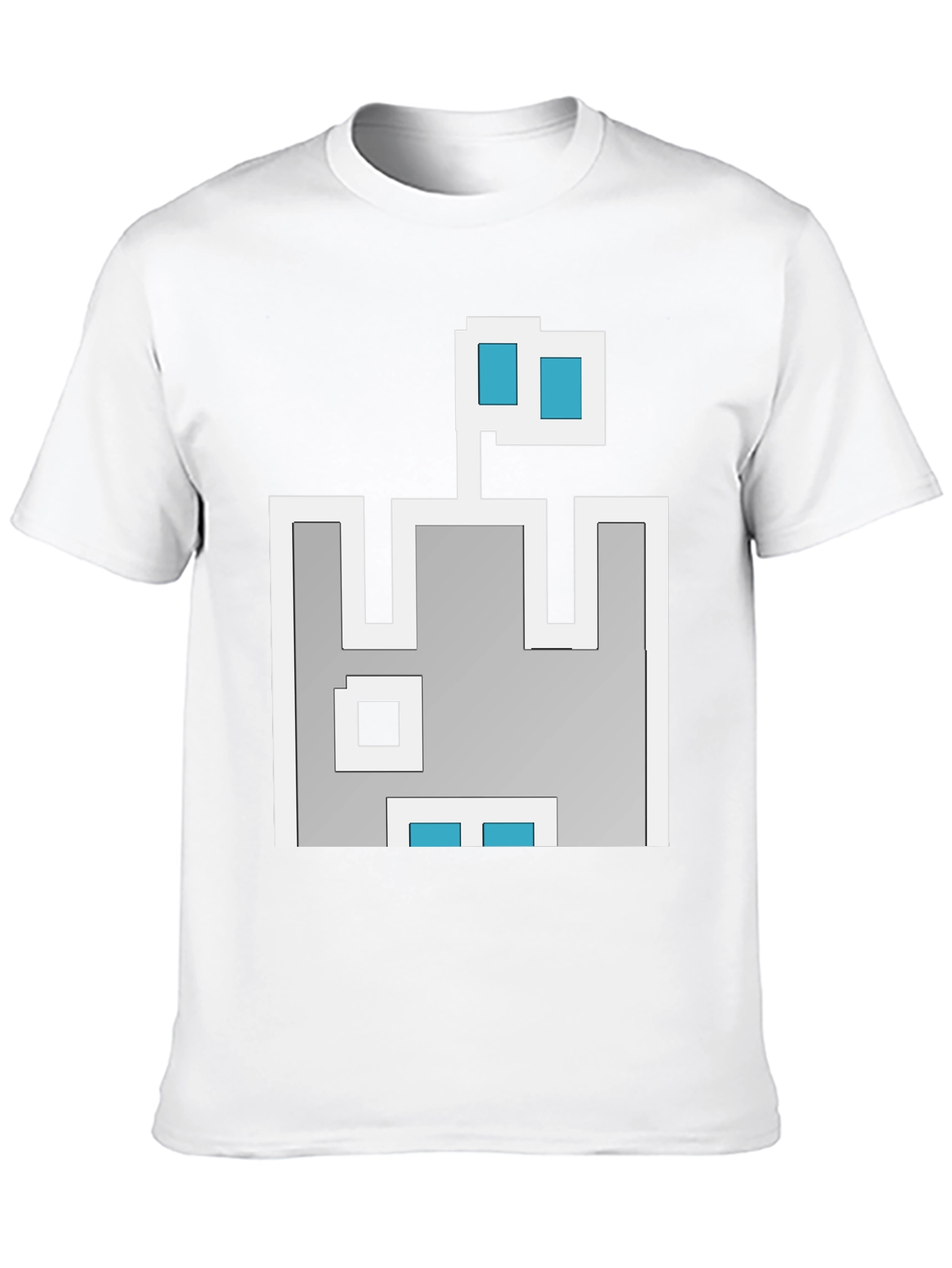 Black Retro Pixel Castle T-Shirt - Black view 10