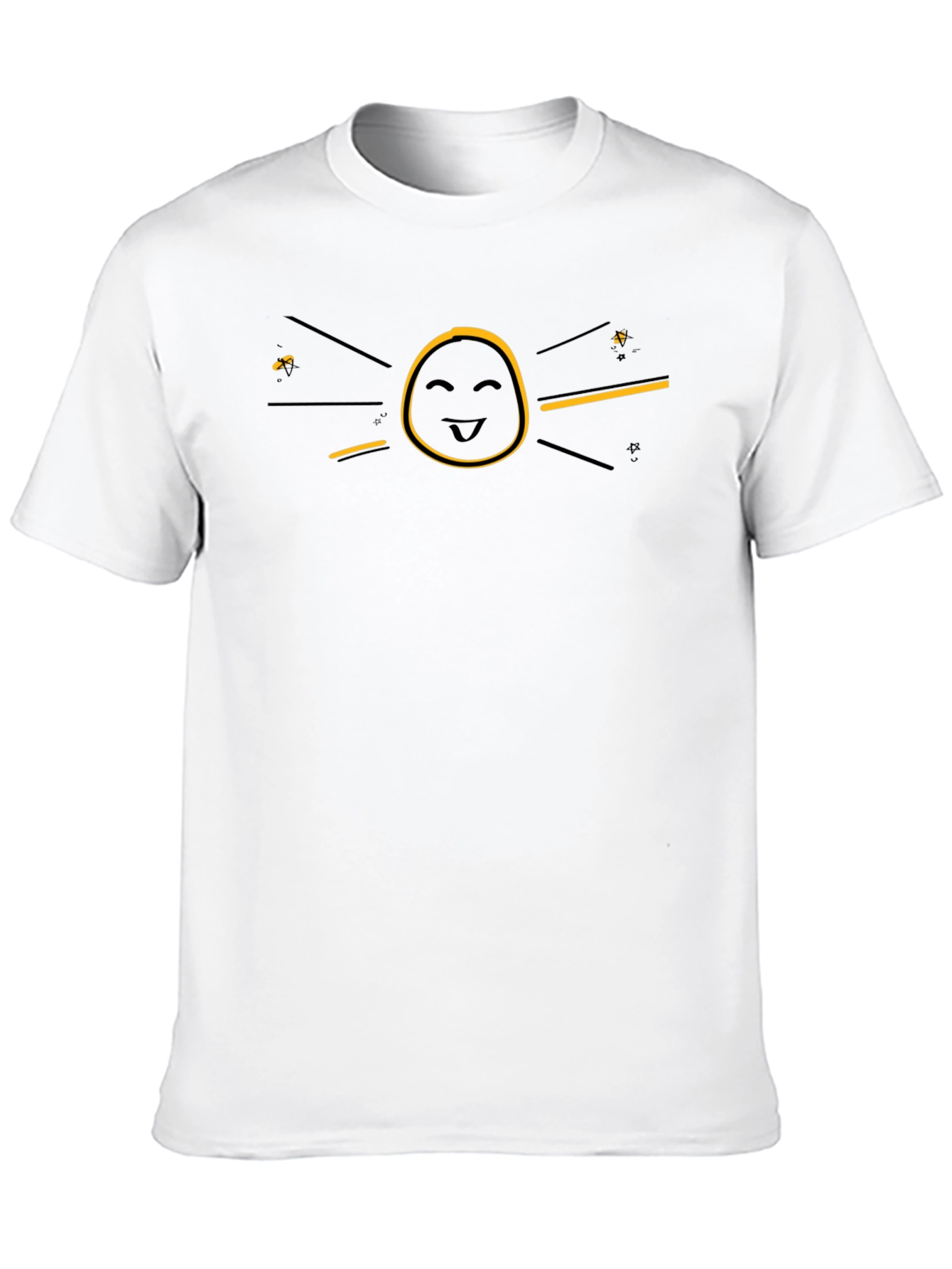Black Funny Graphic Black T-Shirt - Smiley Face Sun Design view 10