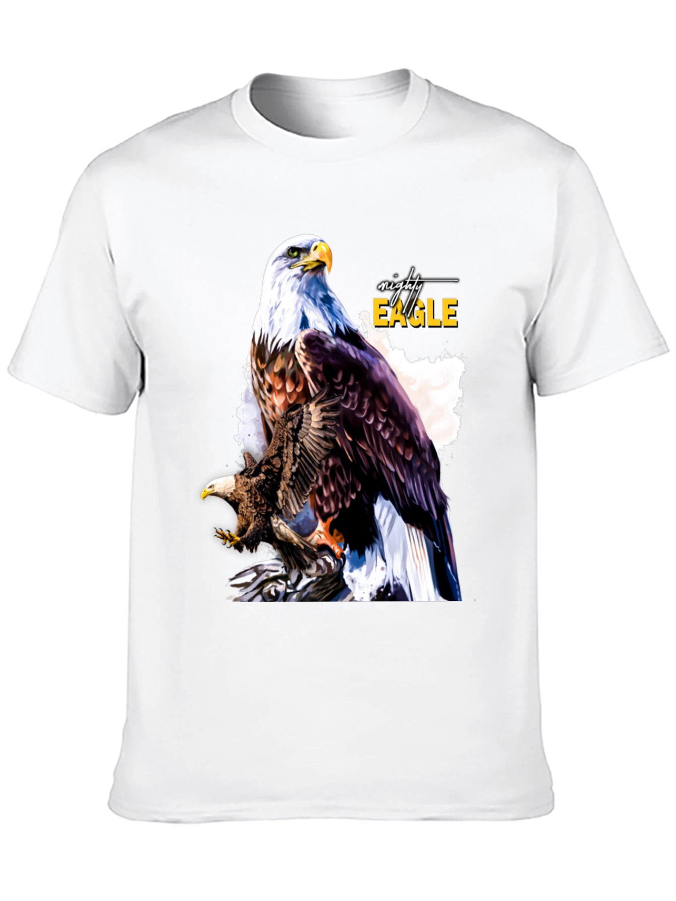 Black Mighty Eagle Graphic Tee - Men's Black T-Shirt view 10