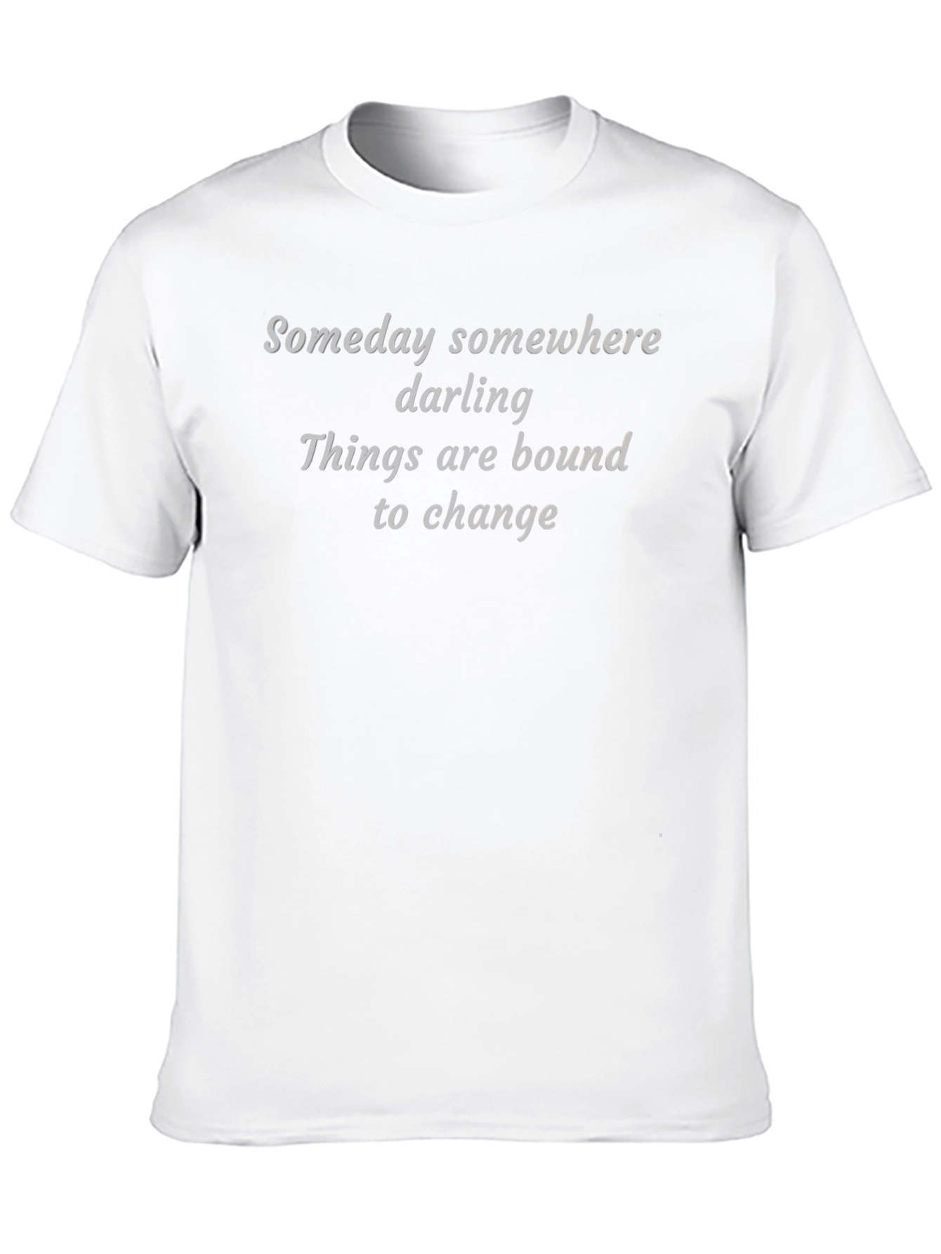 Black Someday Somewhere Graphic Tee - Unisex Black T-Shirt view 10