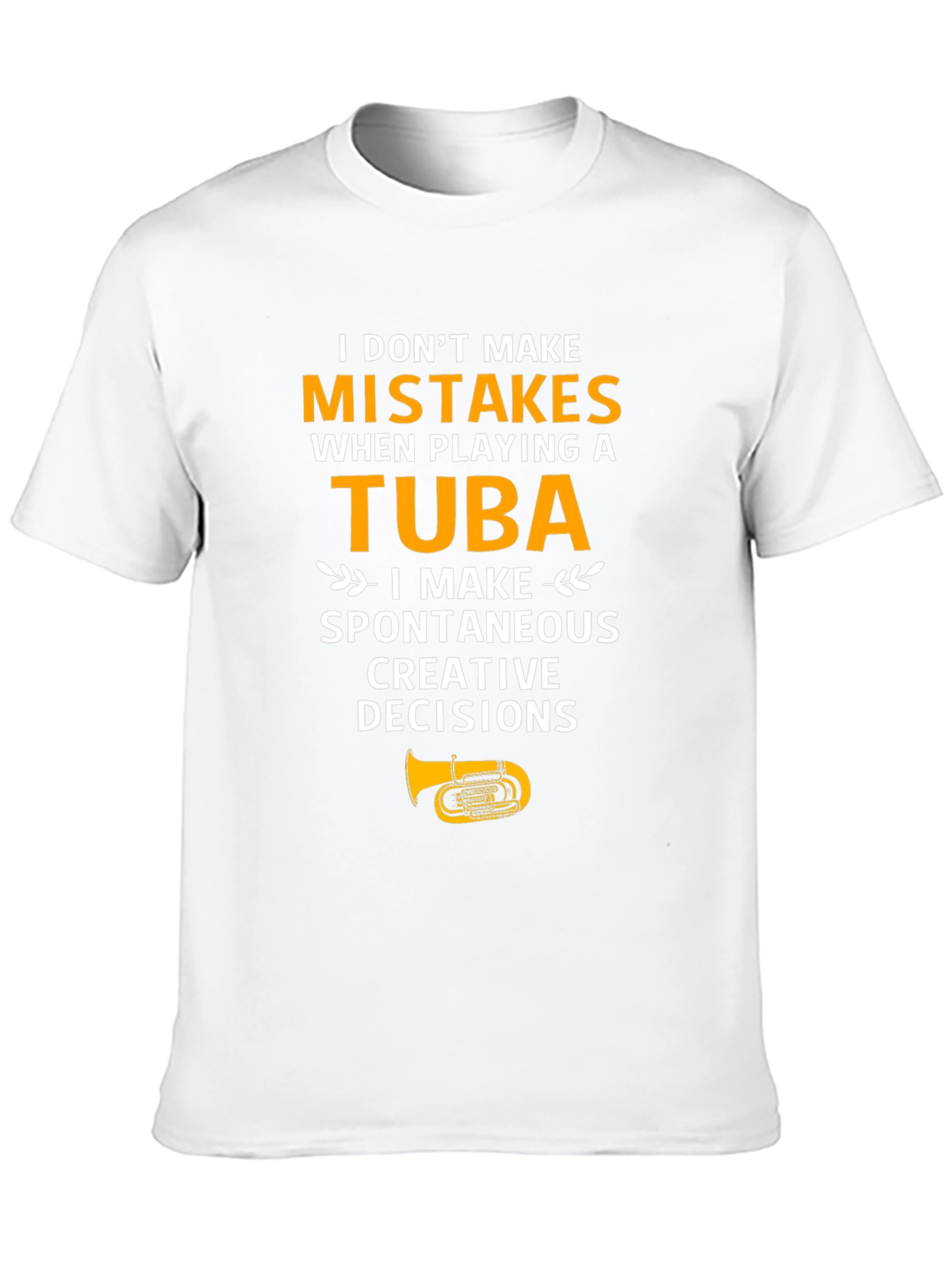 Black Funny Tuba Player T-Shirt view 10