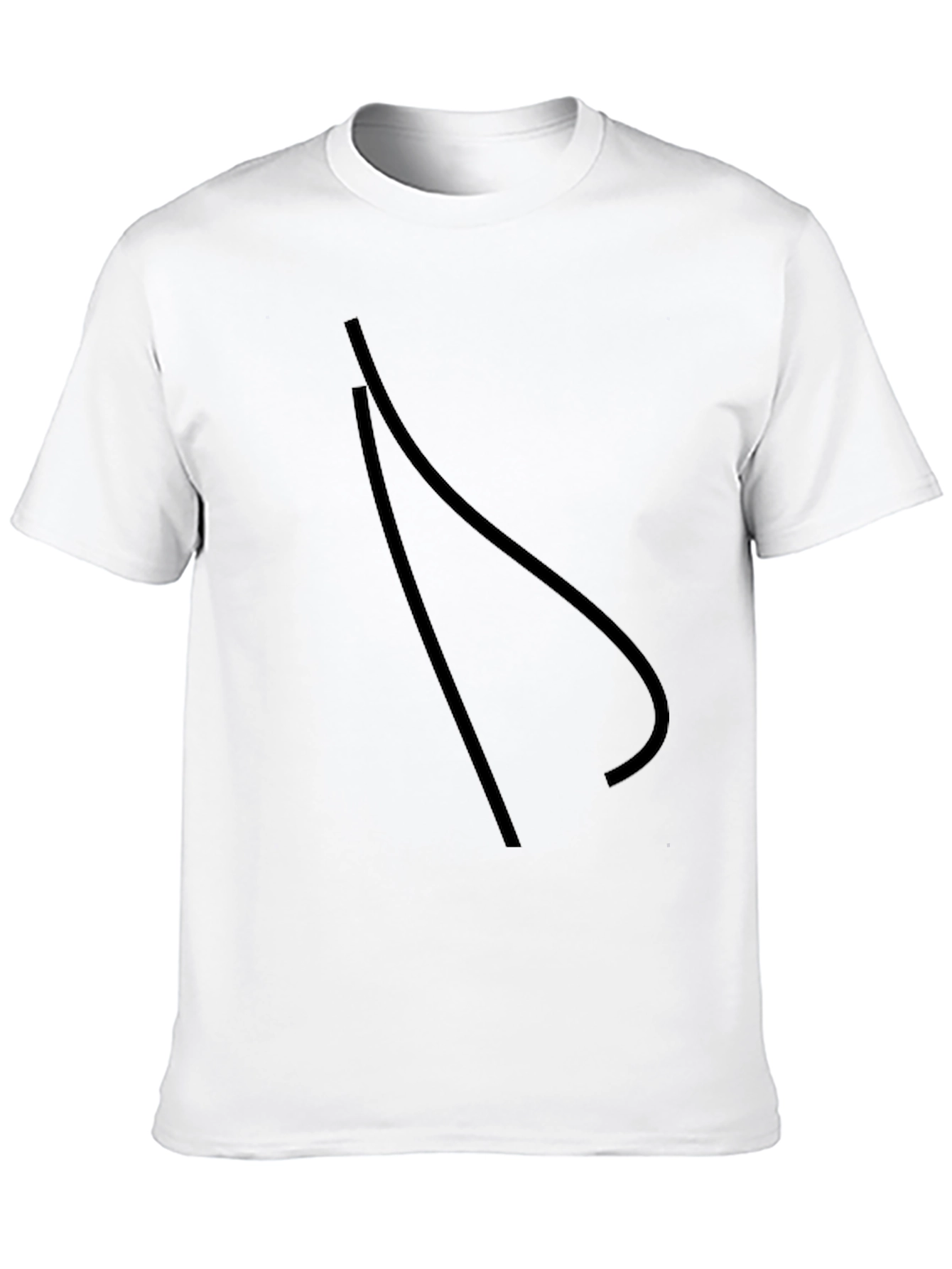 Black Modern Graphic Black T-Shirt view 10