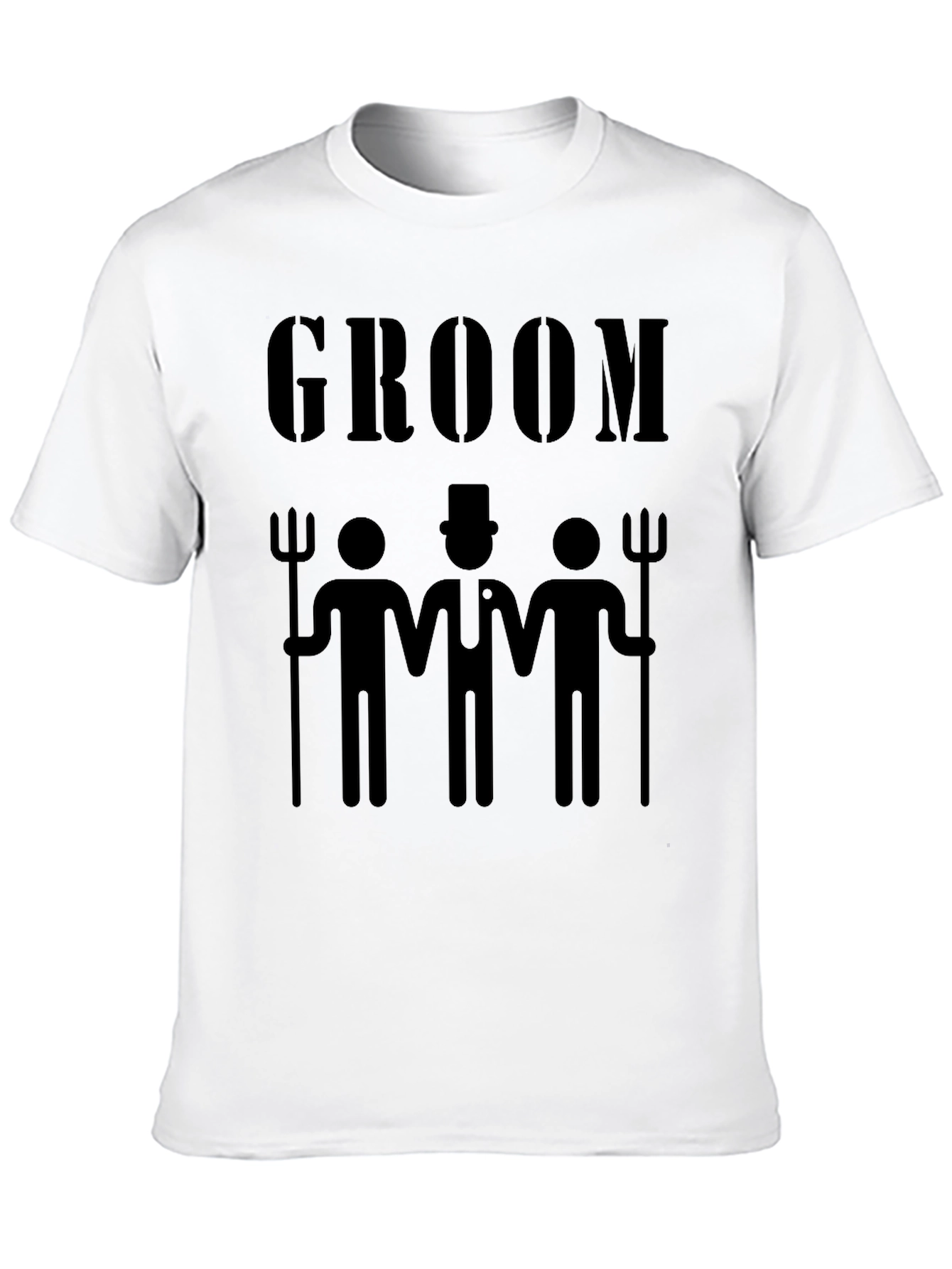 Black Groom Bachelor Party Graphic T-Shirt view 10