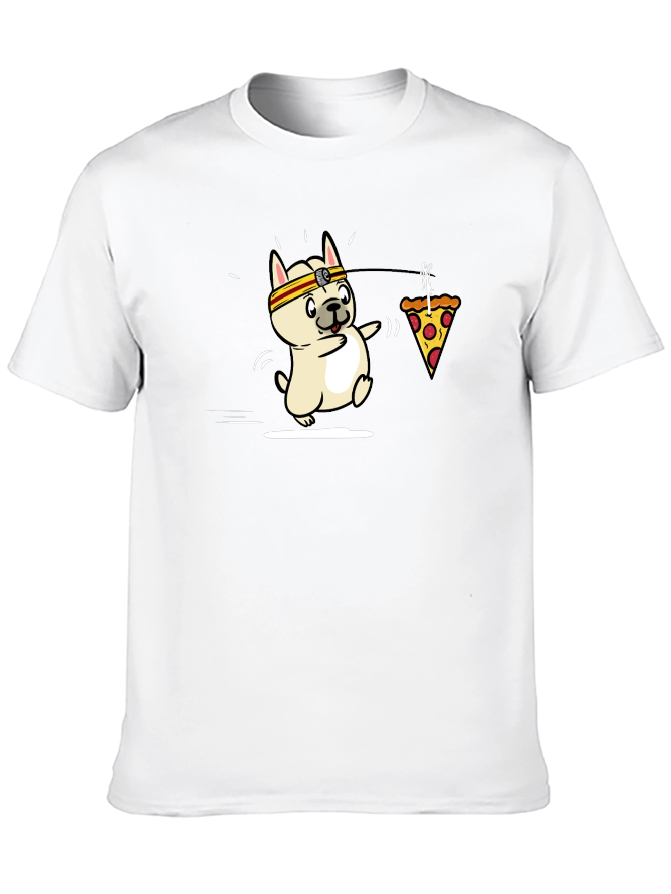 Black Dog Pizza Funny Graphic T-Shirt view 10