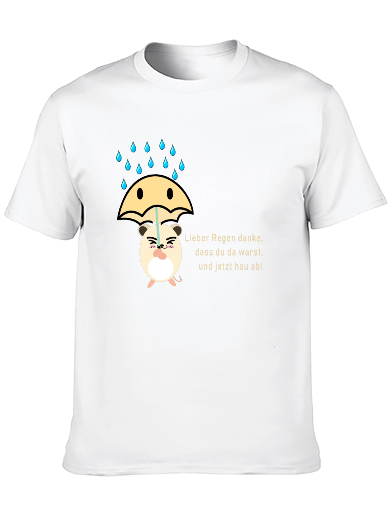 Funny Hamster Rain T-Shirt - 10