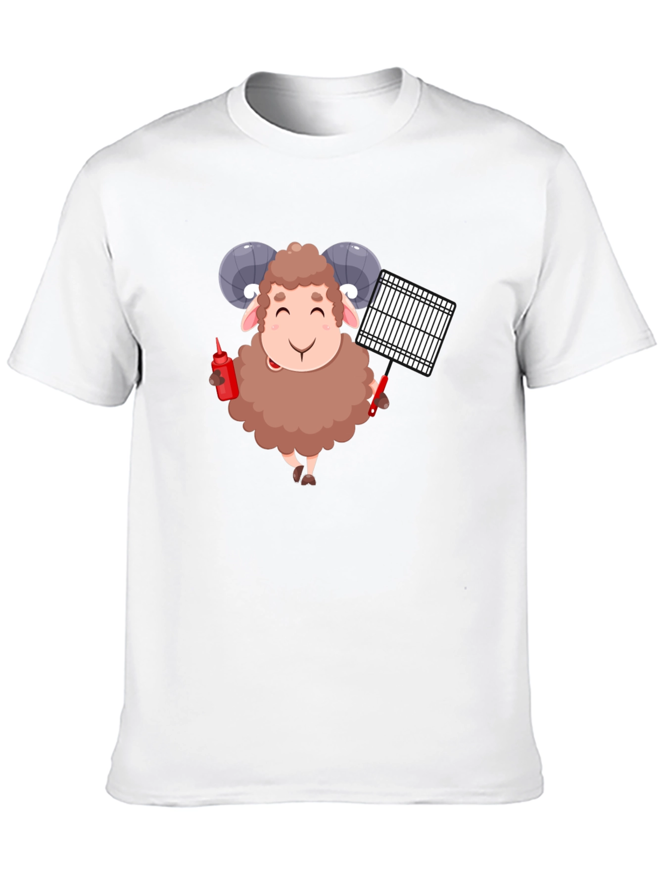 Black Grilling Ram Graphic Tee - Black T-Shirt view 10