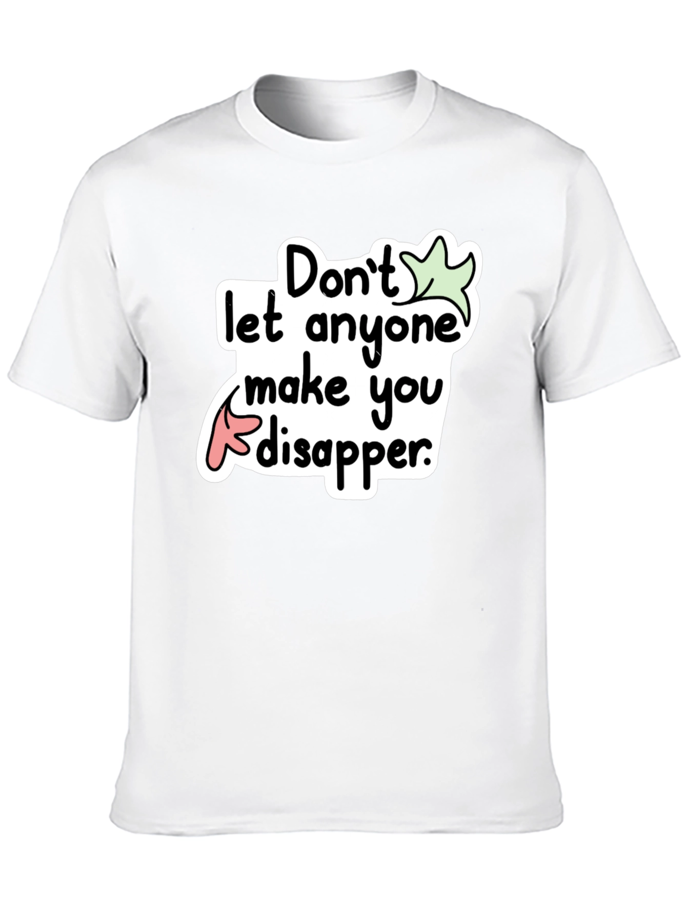 Black Don't Disappear Graphic Tee - Black view 10