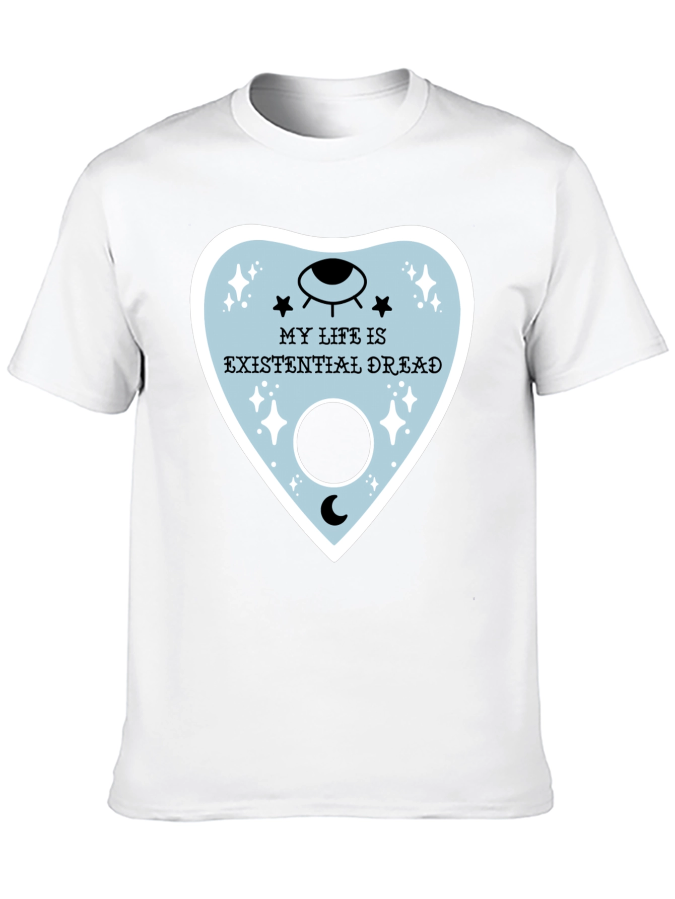 Black Existential Dread Graphic Tee - Unisex Black T-Shirt view 10