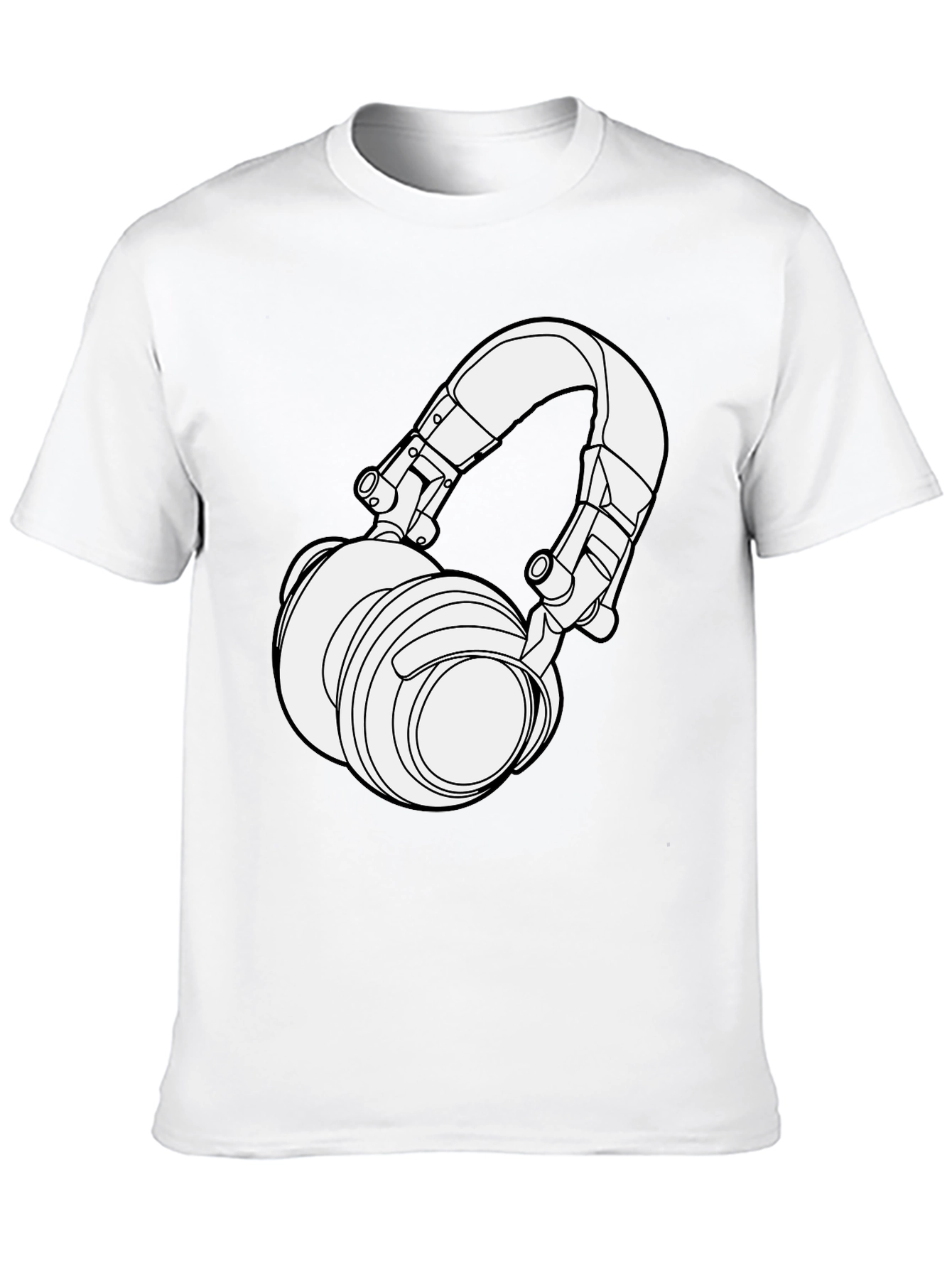 Black Headphone Graphic T-Shirt - Stylish Music Lover Tee view 10