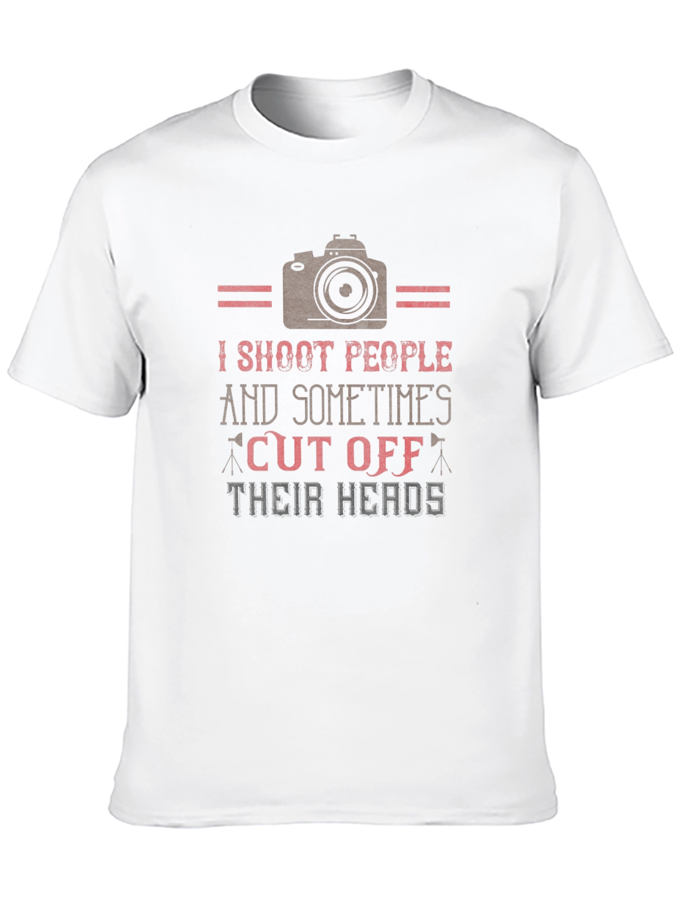 Black I Shoot People T-Shirt - Photography Humor Tee view 10