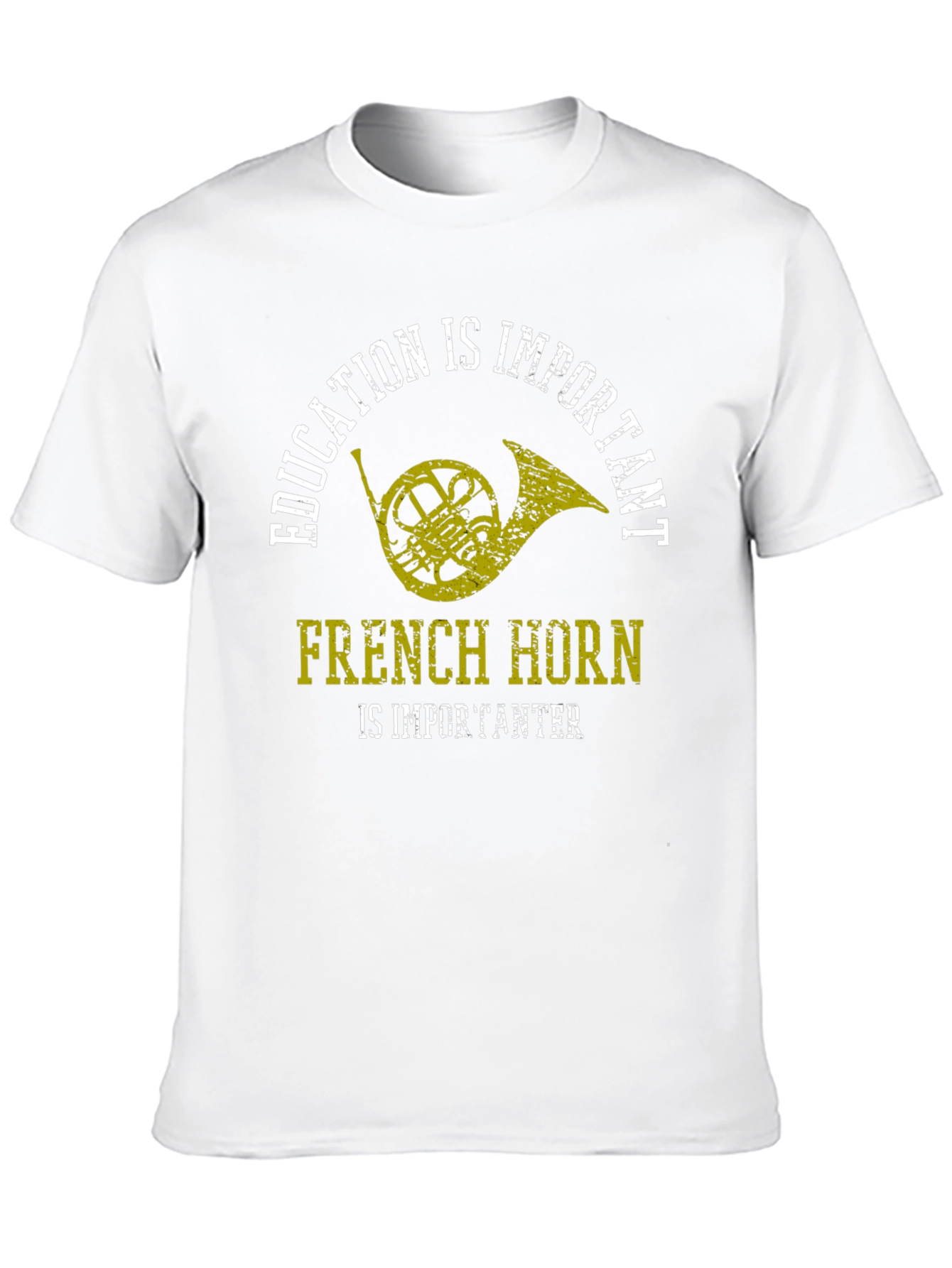 Black French Horn is Importanter Graphic T-Shirt view 10