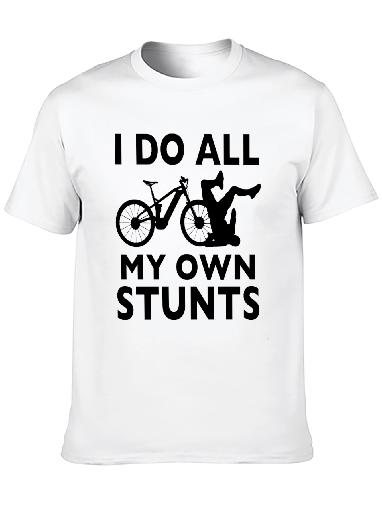 Black I Do All My Own Stunts Black T-Shirt view 10