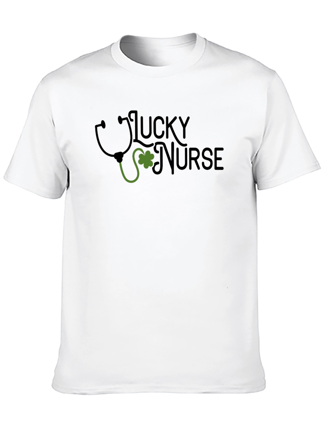 Black Lucky Nurse St. Patrick's Day T-Shirt view 10