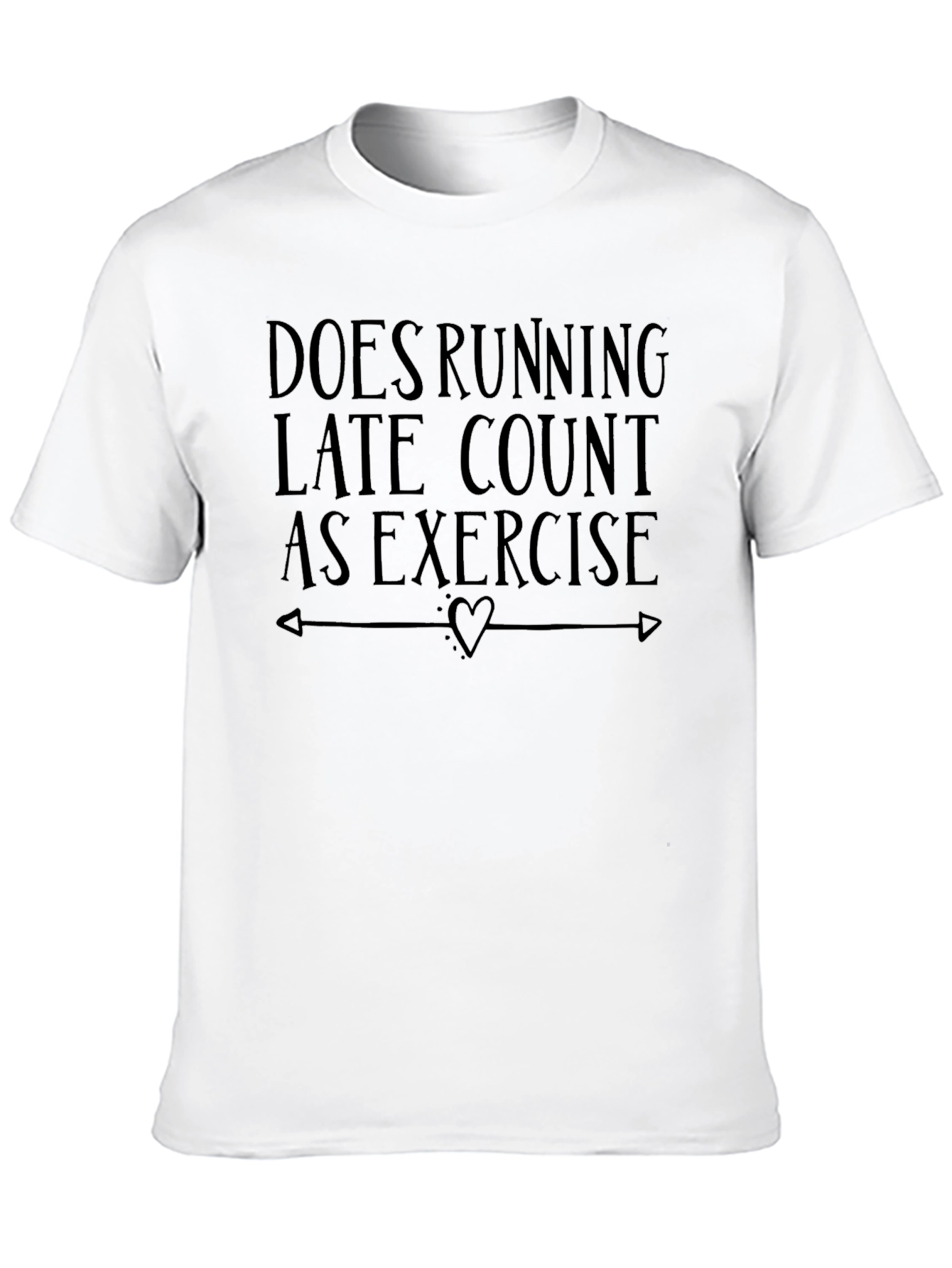 Black Running Late Exercise T-Shirt view 10