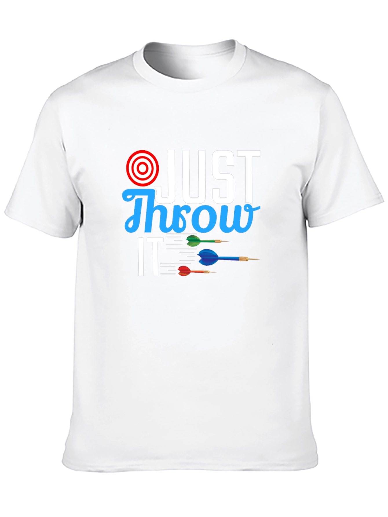 Black Just Throw It T-Shirt - Dart Design view 10