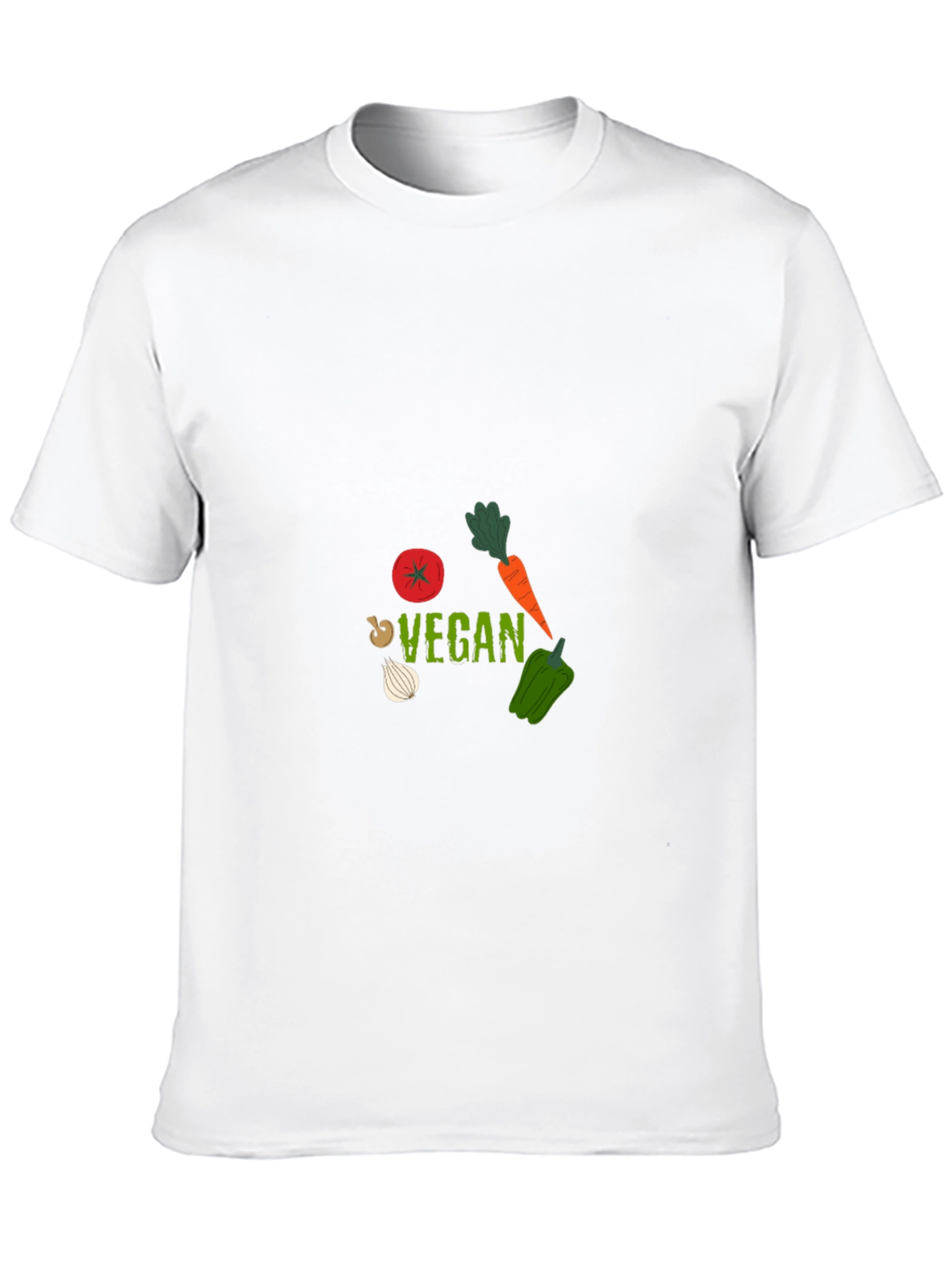 Black Vegan Graphic Tee - Black Cotton T-Shirt view 10