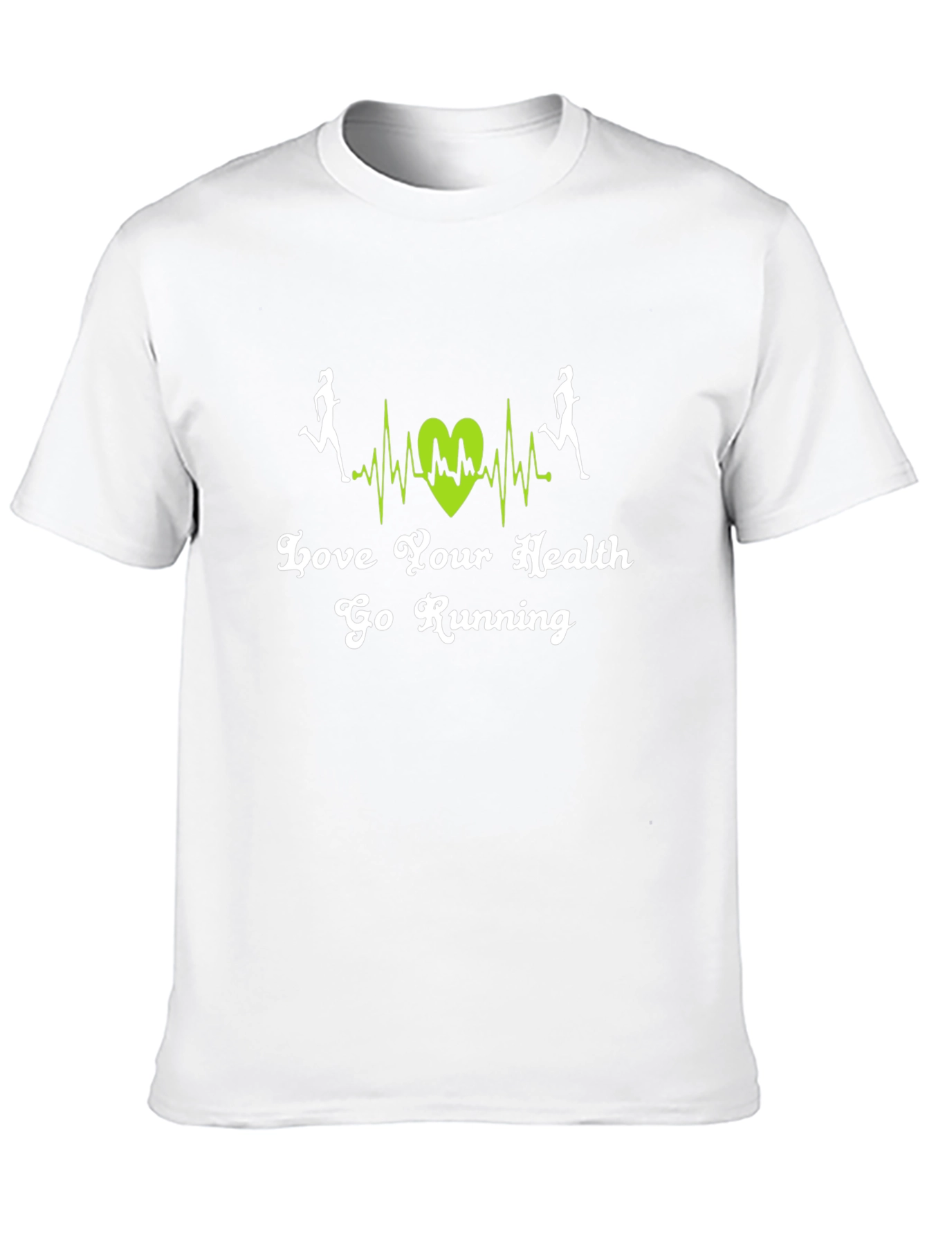 Black Love Your Health Go Running T-Shirt view 10