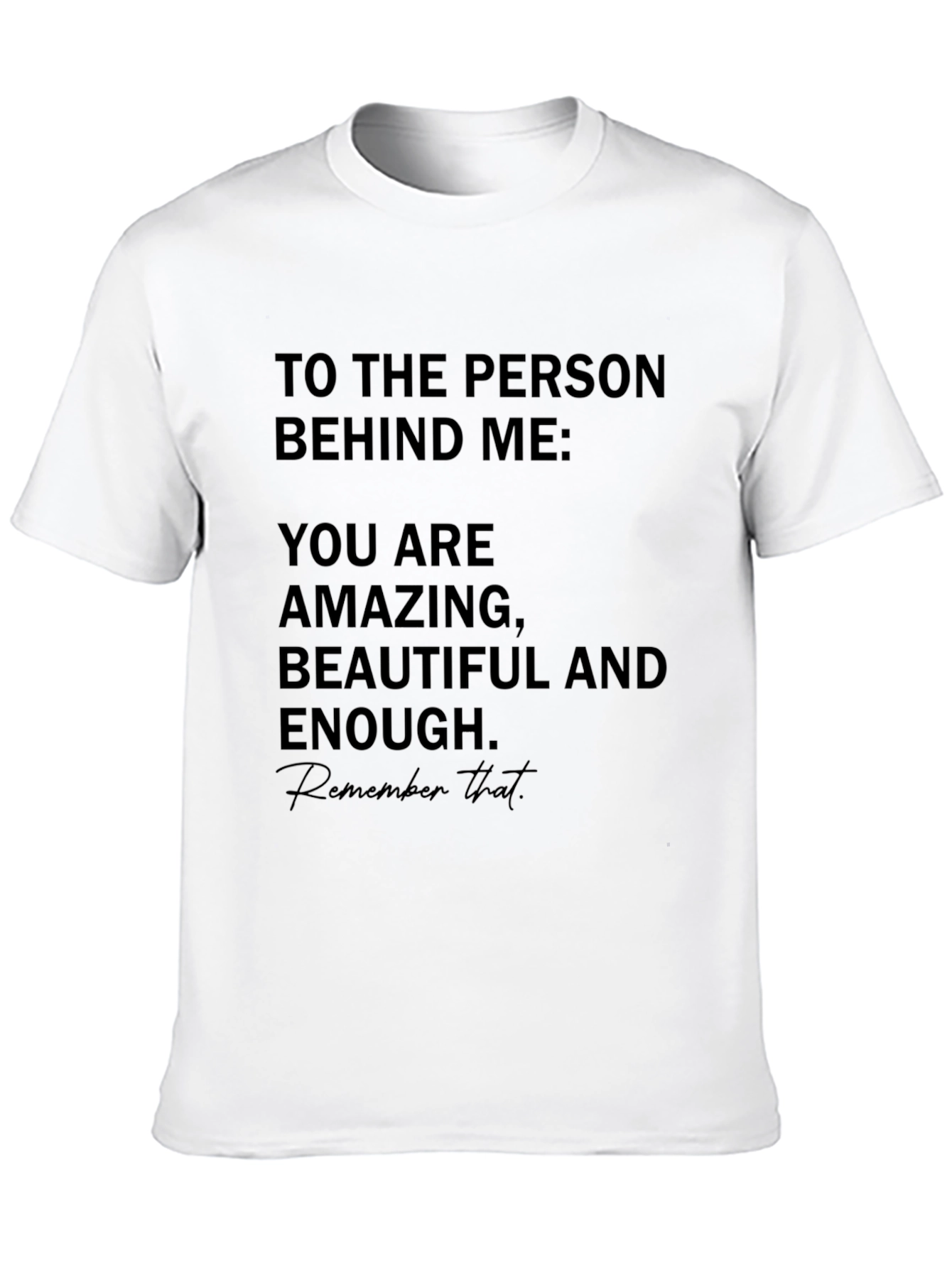 Black Amazing, Beautiful, Enough T-Shirt view 10