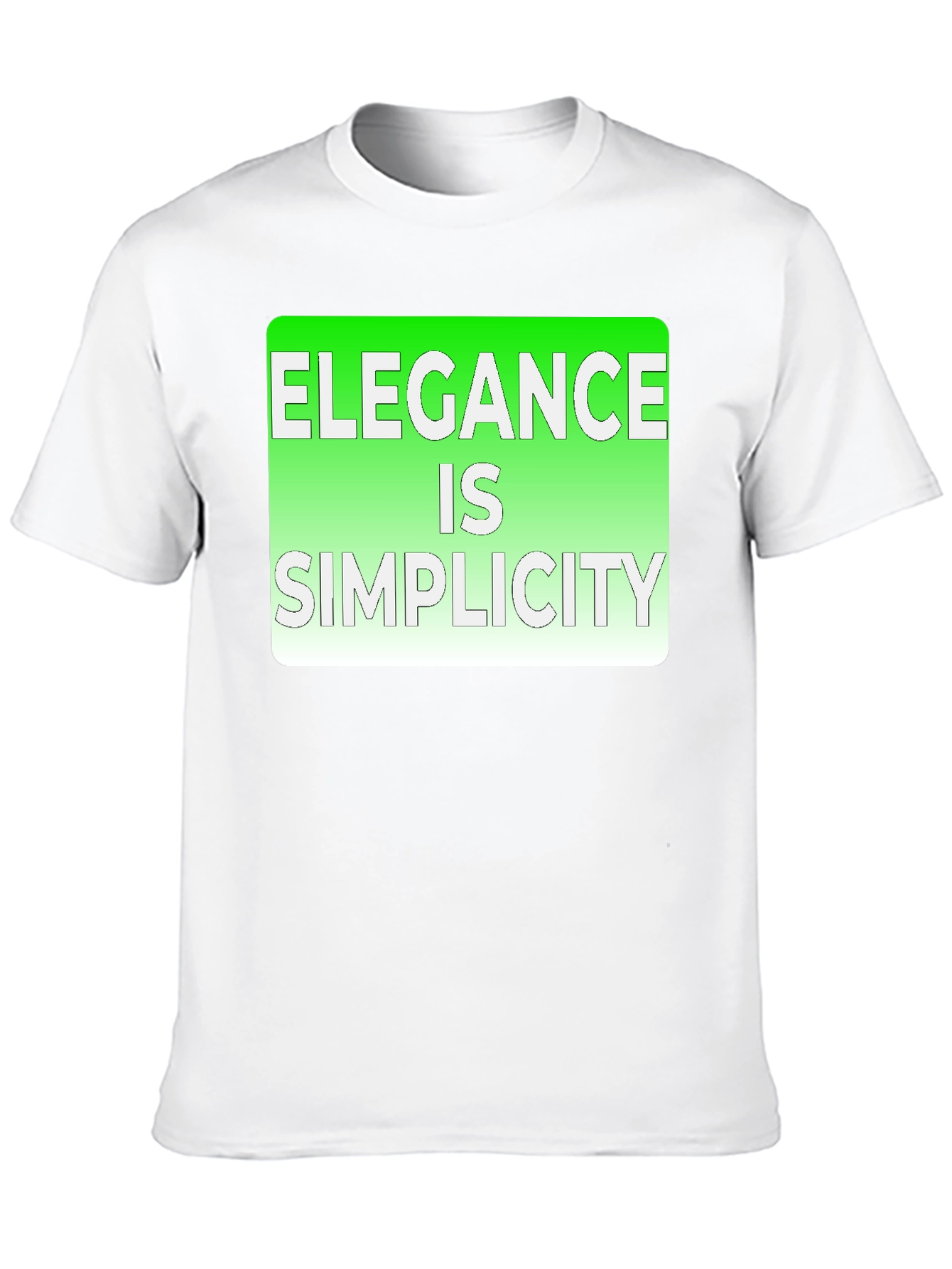 Elegance is Simplicity Graphic Tee - 10