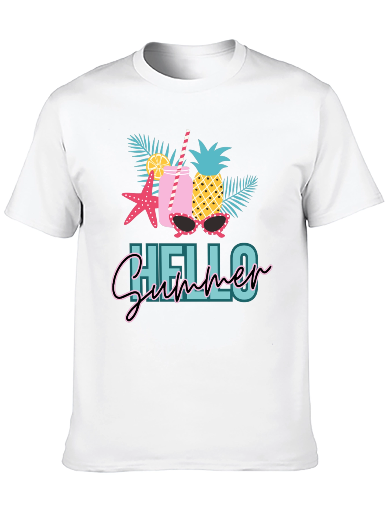 Hello Summer Graphic T-Shirt - 10