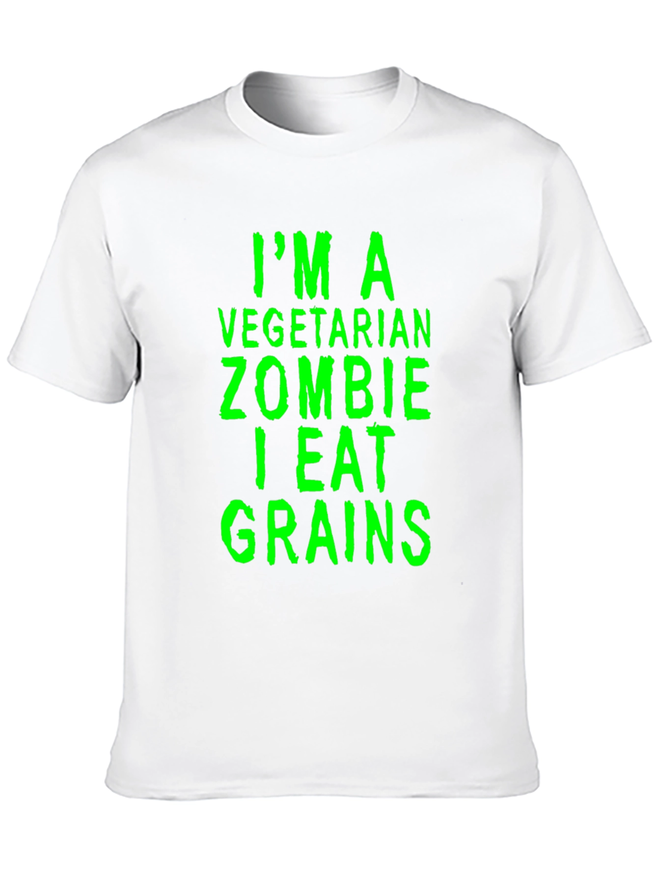 Black Vegetarian Zombie Grain Eater Graphic Tee view 10