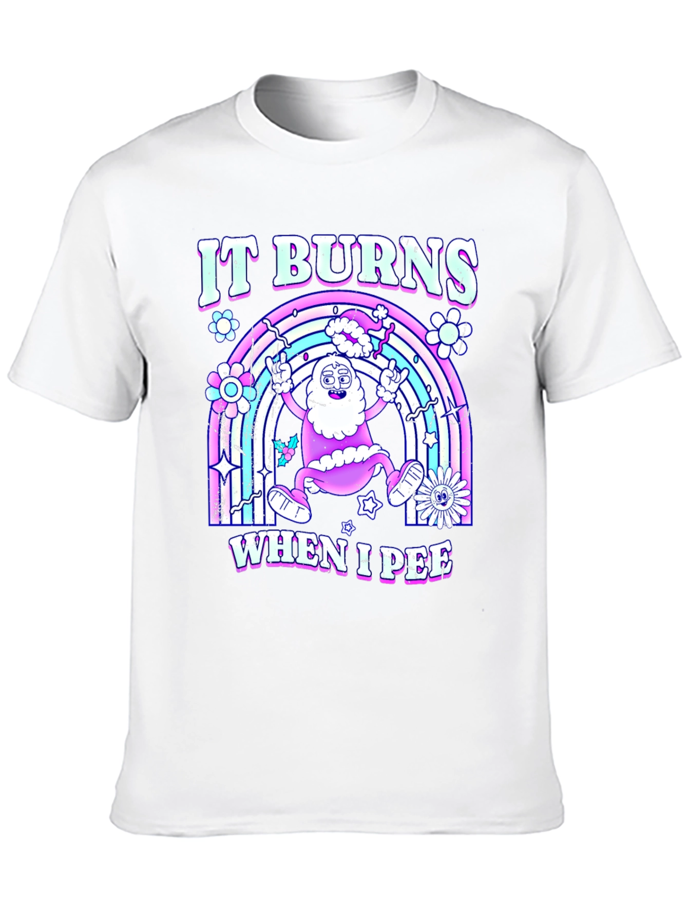 Black It Burns When I Pee T-Shirt view 10