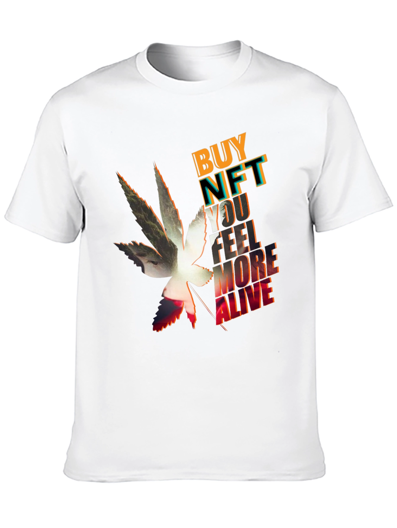 Black Buy NFT Feel More Alive Graphic Tee view 10