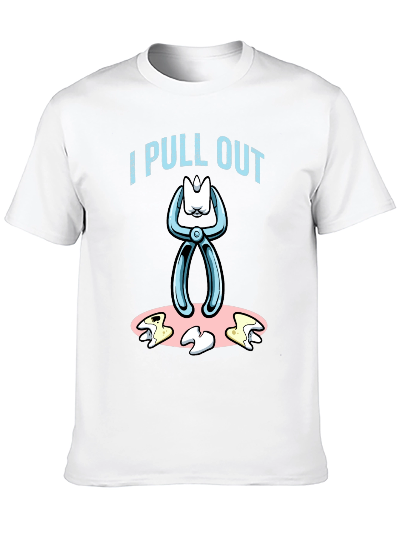 Black I Pull Out Dentist Humor Graphic Tee view 10