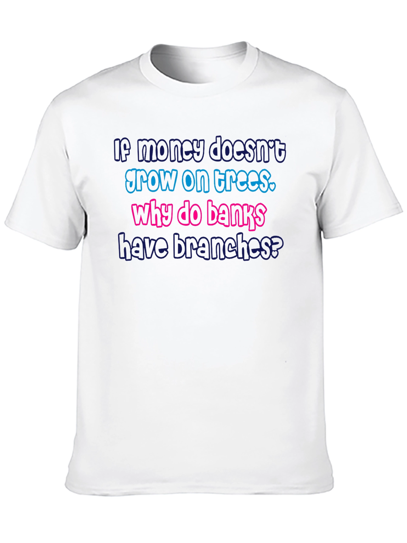 Black Funny Bank Branches Graphic T-Shirt view 10