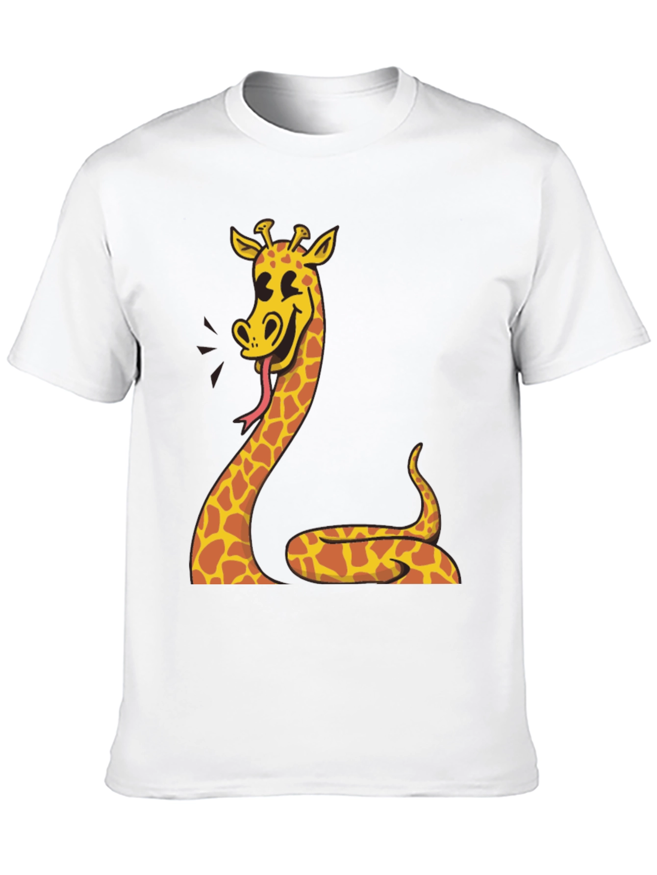 Black Giraffe Snake Funny Graphic Tee view 10