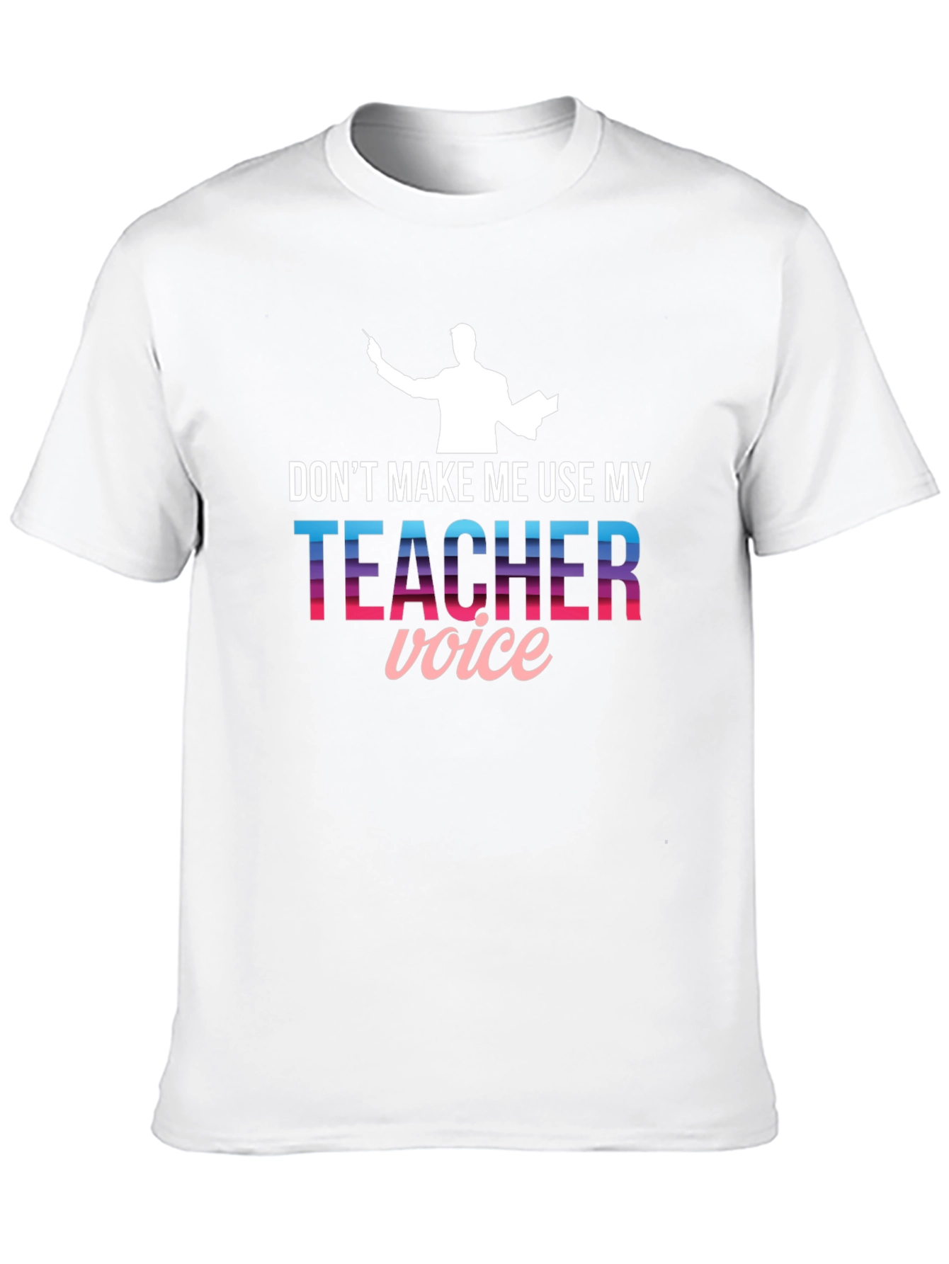 Black Teacher Voice Graphic Tee - Funny Teacher Shirt view 10