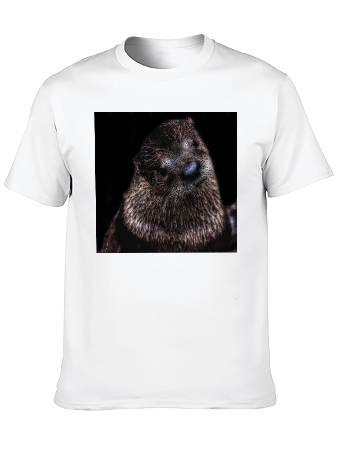 Black Otter Portrait Graphic T-Shirt view 10
