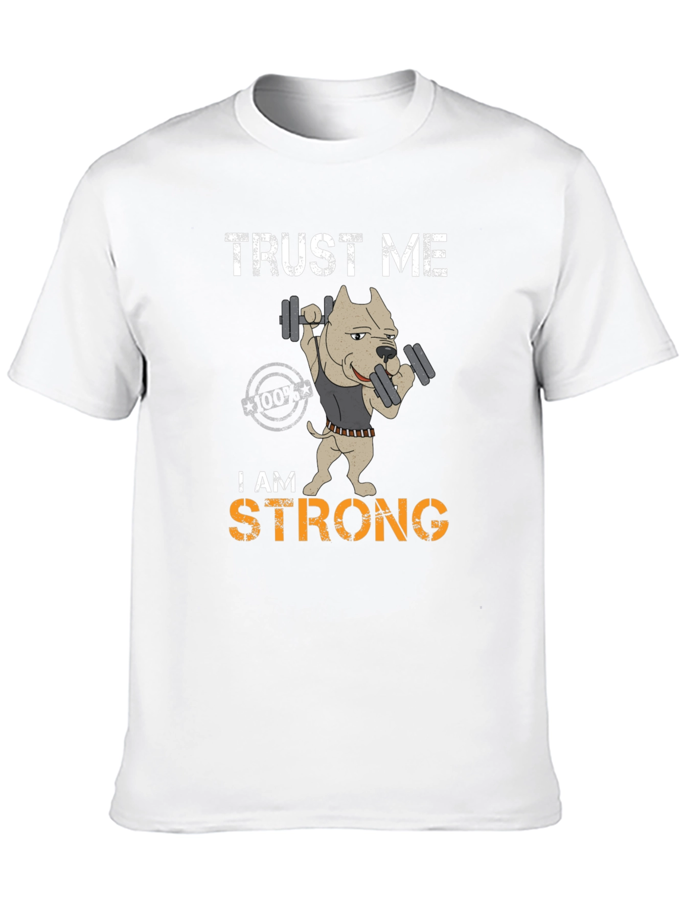 Black Trust Me I am Strong Graphic T-Shirt view 10