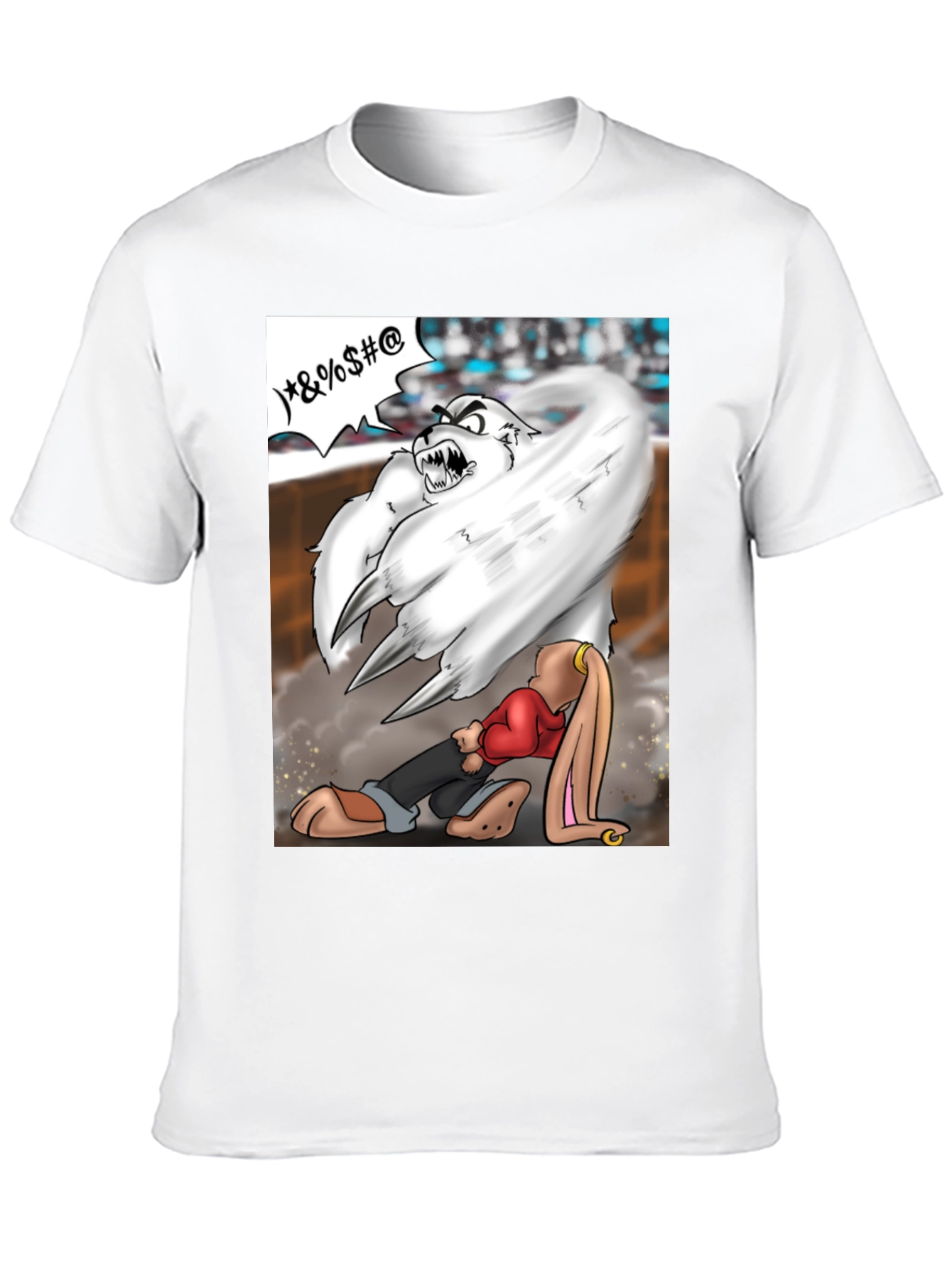 Black Cartoon Graphic T-Shirt view 10