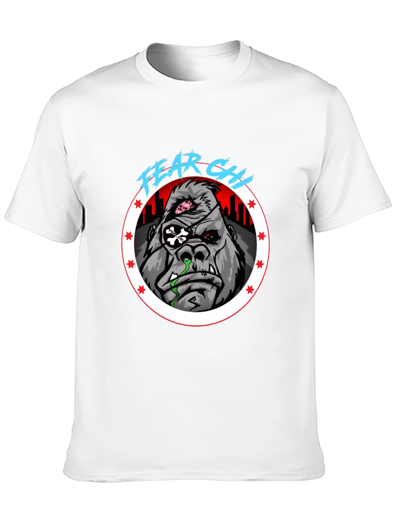 Black Fear City Gorilla Graphic Tee view 10