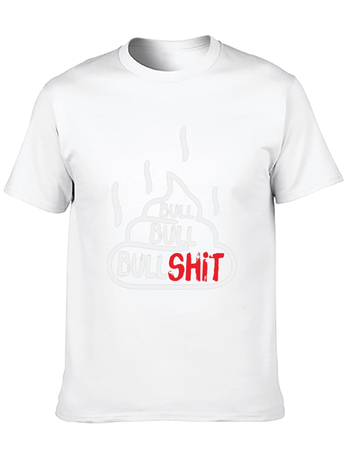 Black Bullshit T-Shirt - Humorous Graphic Tee view 10